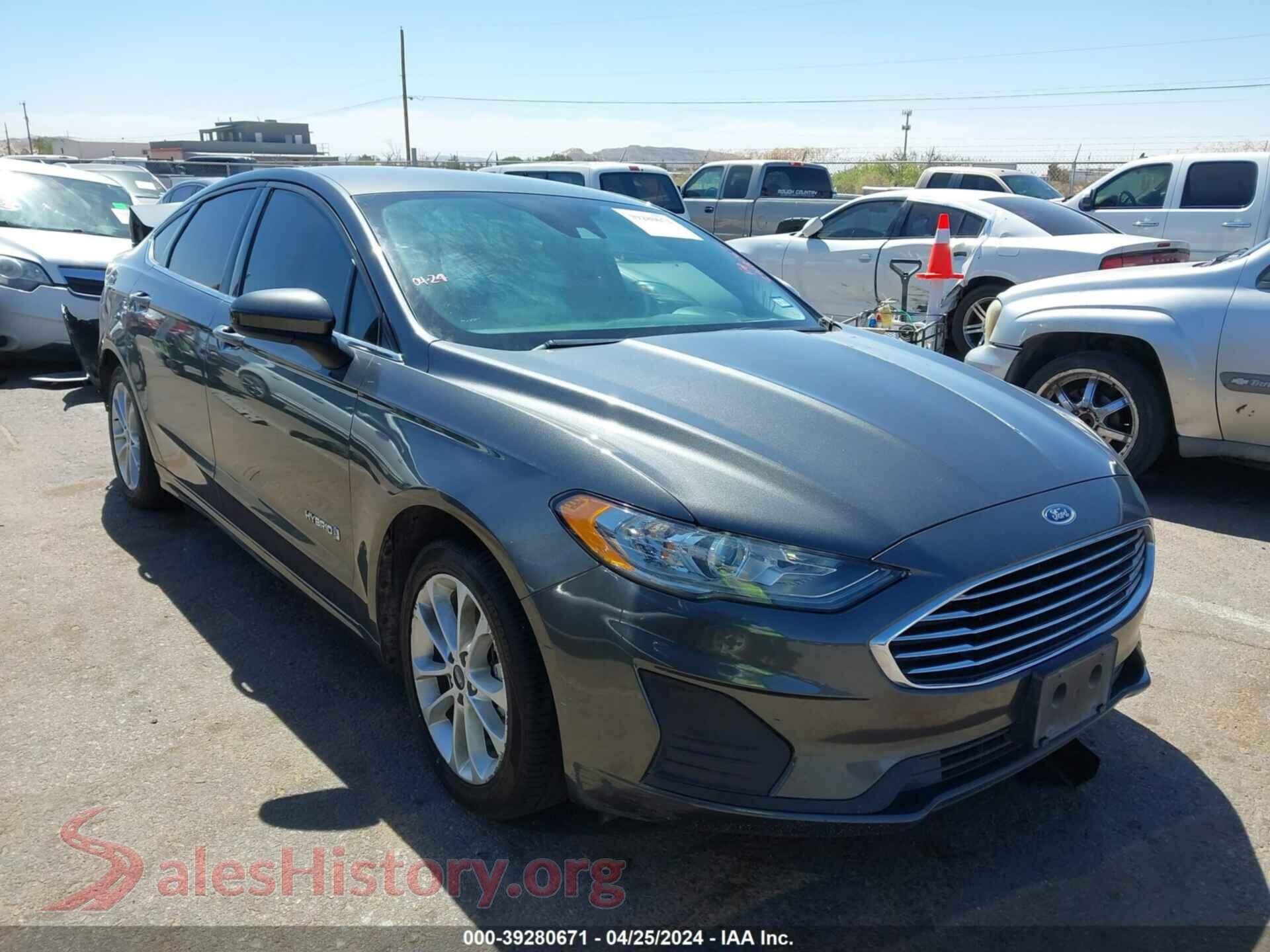 2019 FORD FUSION HYBRID — VIN 3FA6P0LU5KR105761