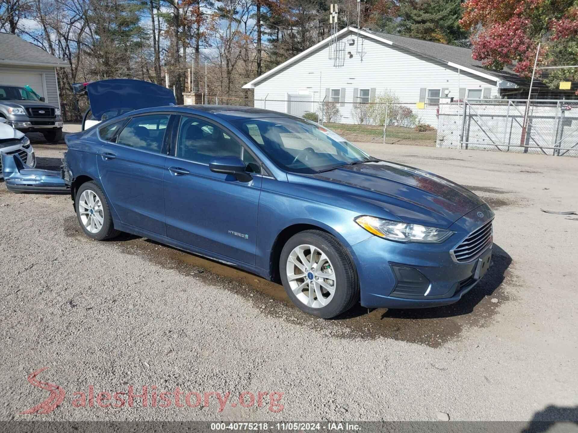 2019 FORD FUSION HYBRID — VIN 3FA6P0LU5KR168567