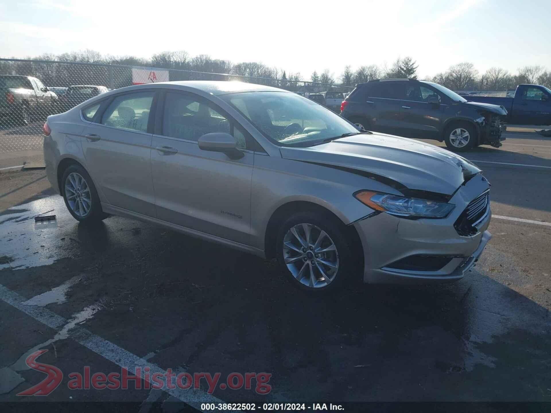 2017 FORD FUSION HYBRID — VIN 3FA6P0LU6HR301281