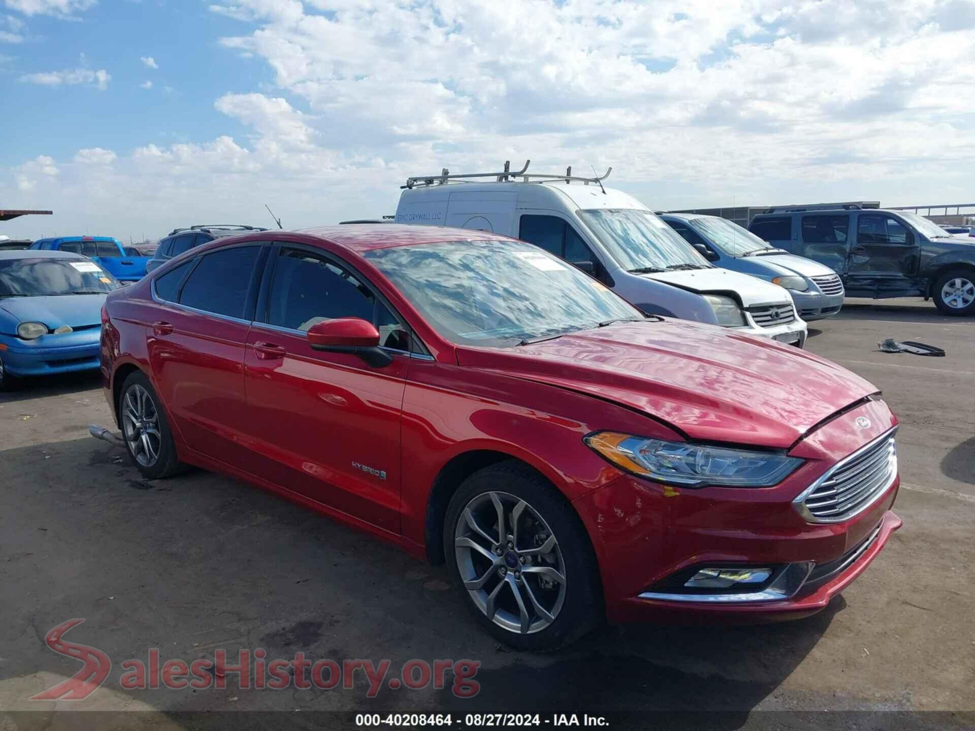 2017 FORD FUSION HYBRID — VIN 3FA6P0LU6HR368303