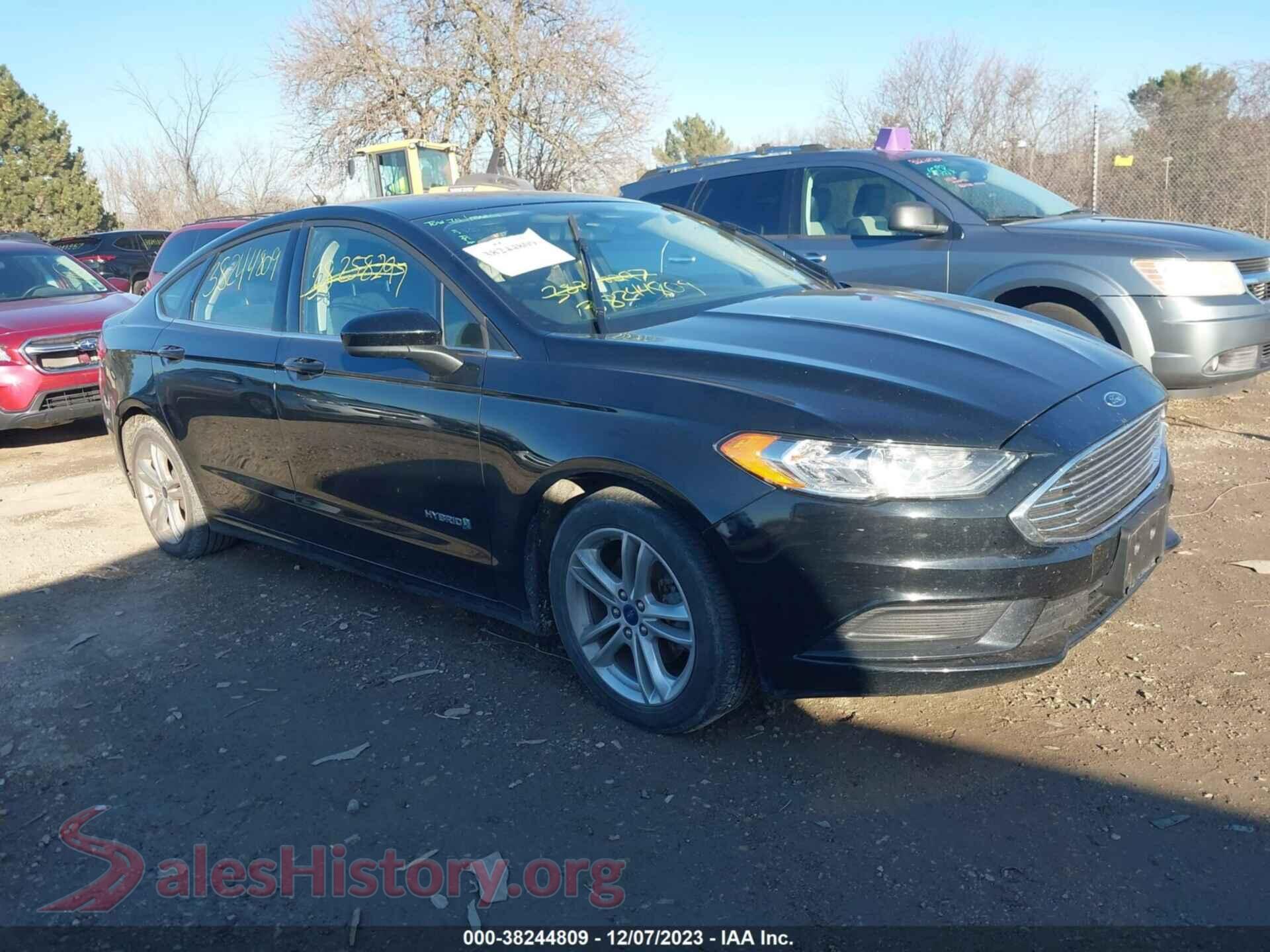 2018 FORD FUSION HYBRID — VIN 3FA6P0LU6JR221372