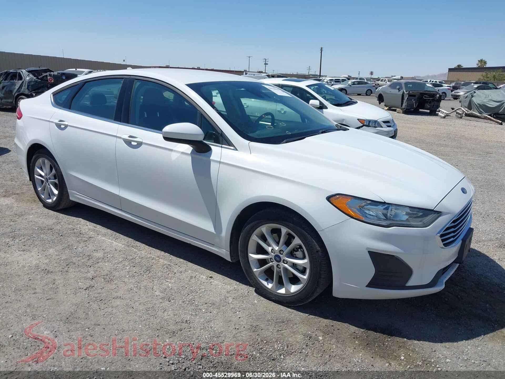 2020 FORD FUSION — VIN 3FA6P0LU6LR263429