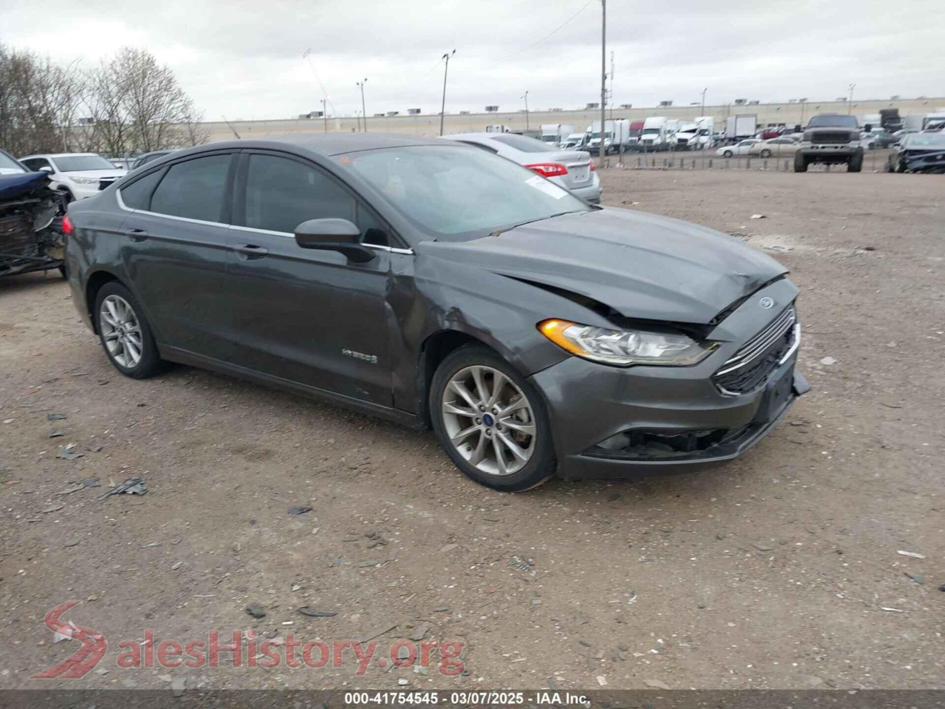 2017 FORD FUSION HYBRID — VIN 3FA6P0LU7HR191082