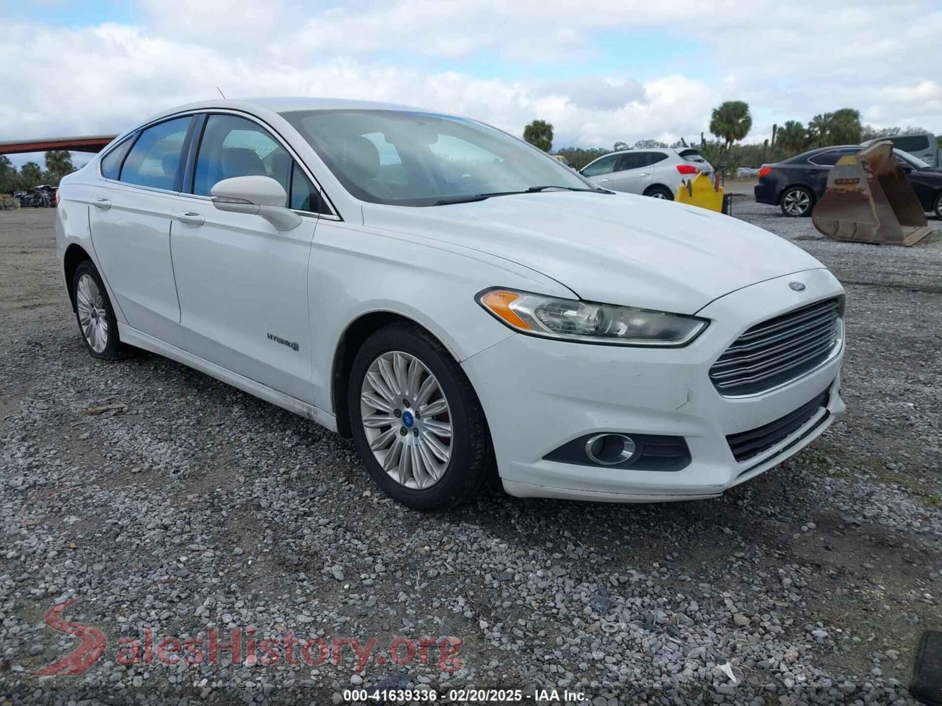 2014 FORD FUSION HYBRID — VIN 3FA6P0LU8ER167840