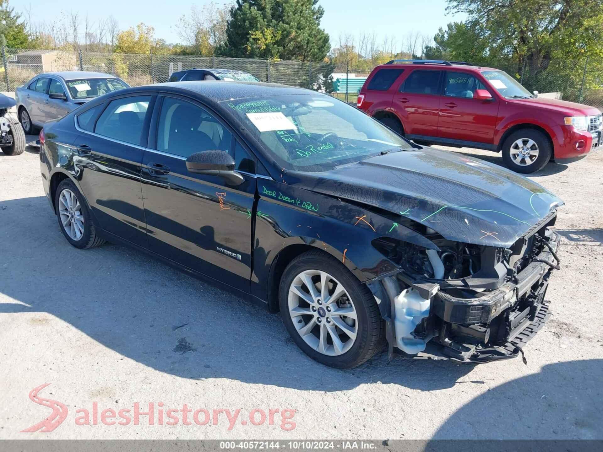 2017 FORD FUSION HYBRID — VIN 3FA6P0LU8HR268297