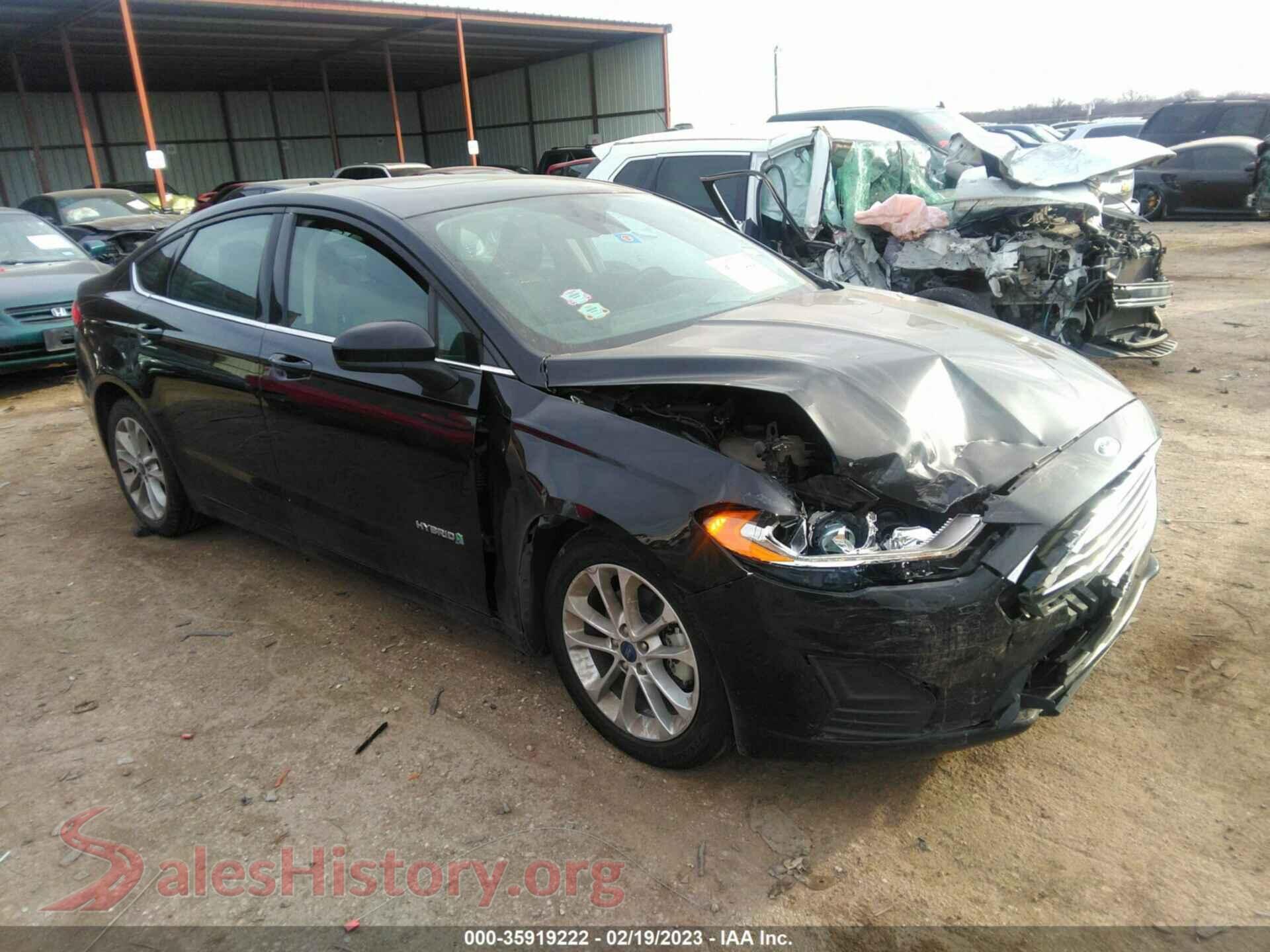 2019 FORD FUSION HYBRID — VIN 3FA6P0LU8KR139533