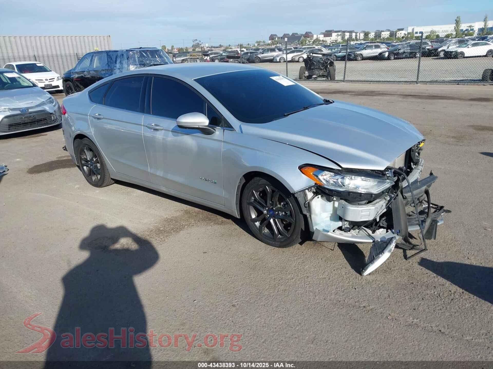 2018 FORD FUSION HYBRID — VIN 3FA6P0LU9JR246198