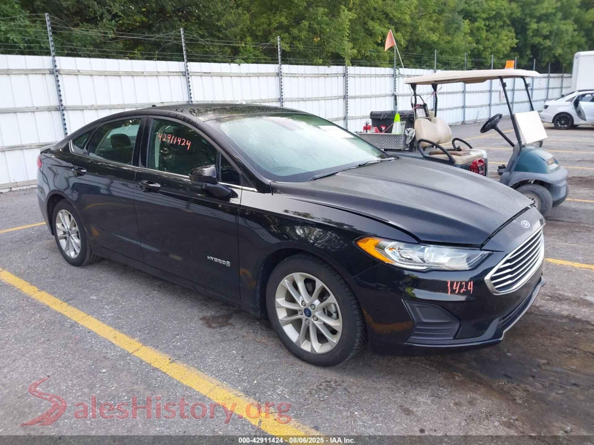2019 FORD FUSION HYBRID — VIN 3FA6P0LU9KR169561