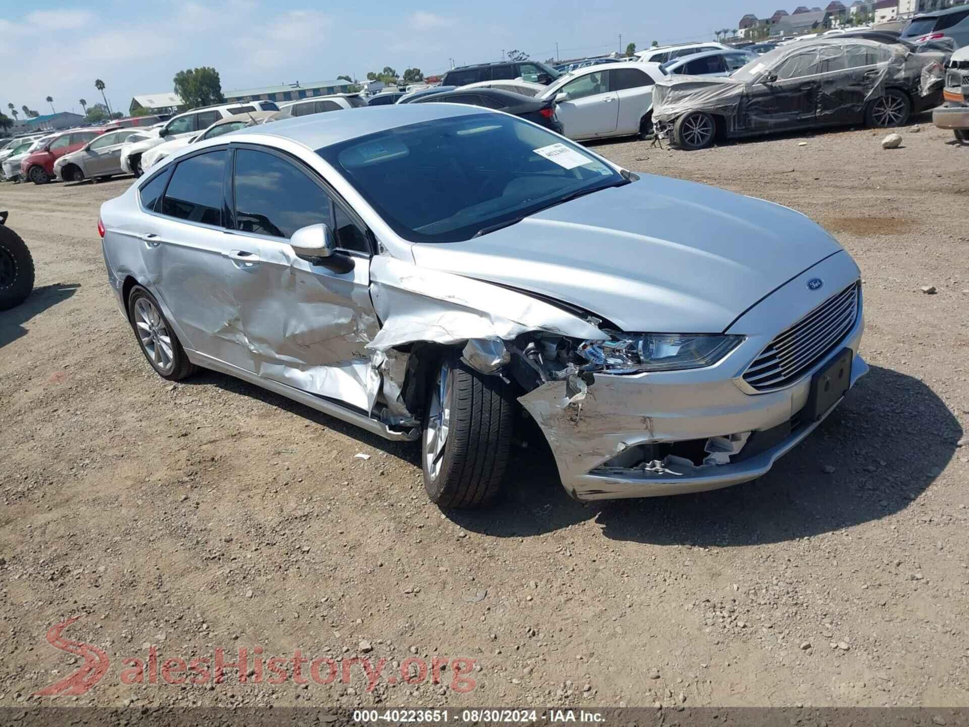 2017 FORD FUSION HYBRID — VIN 3FA6P0LUXHR258094
