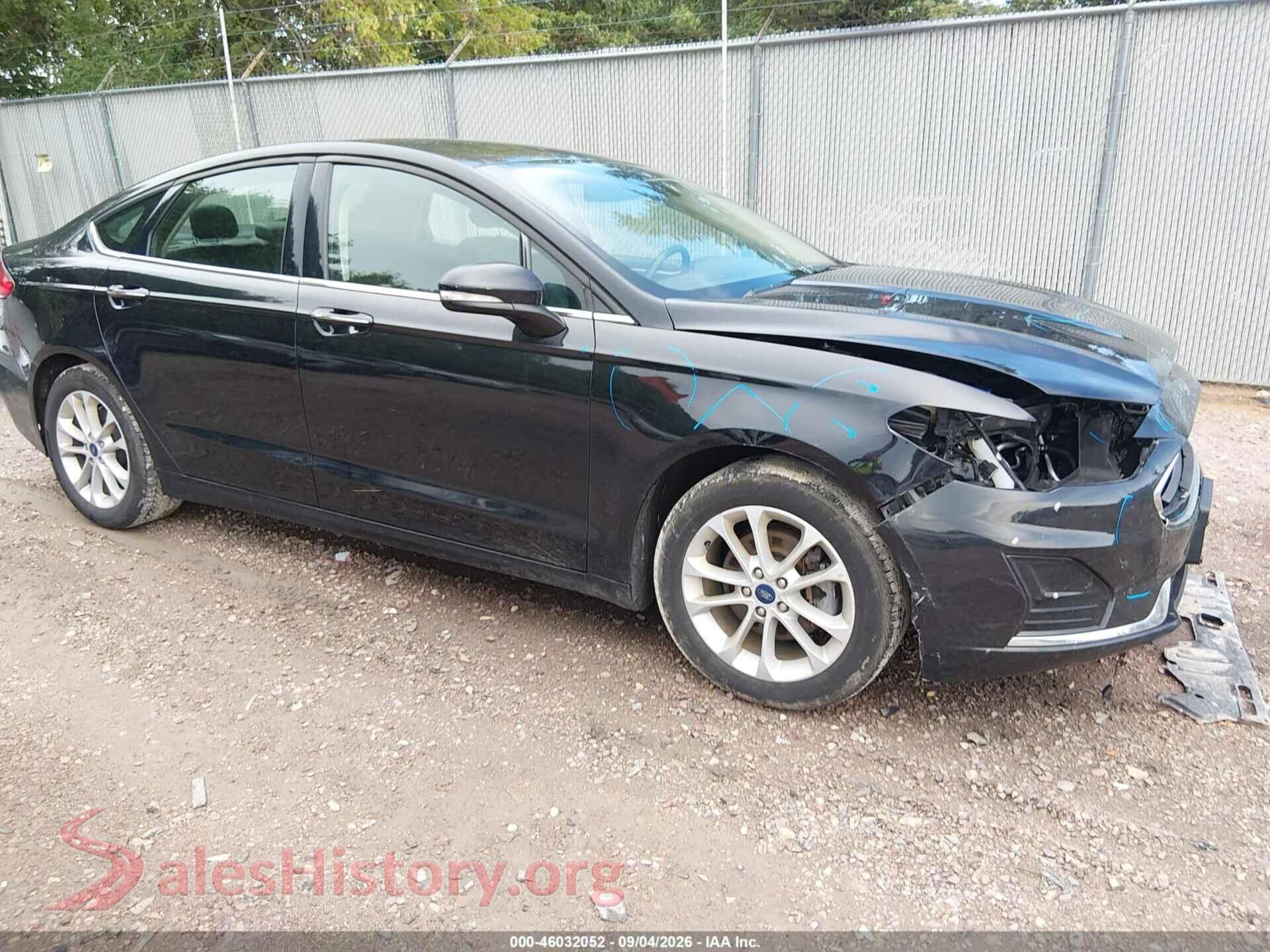 2020 FORD FUSION — VIN 3FA6P0MU0LR263571
