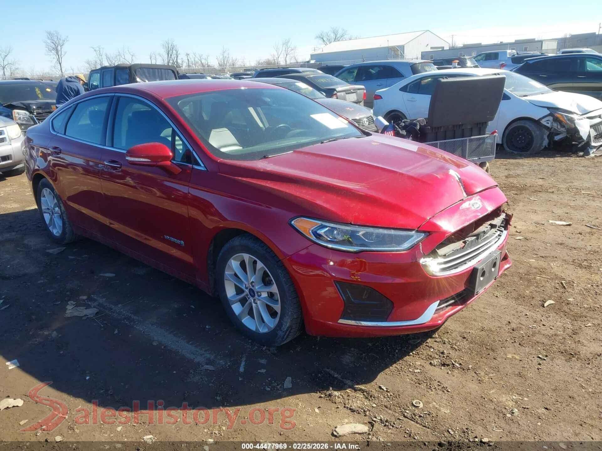 2019 FORD FUSION HYBRID — VIN 3FA6P0MU5KR256064