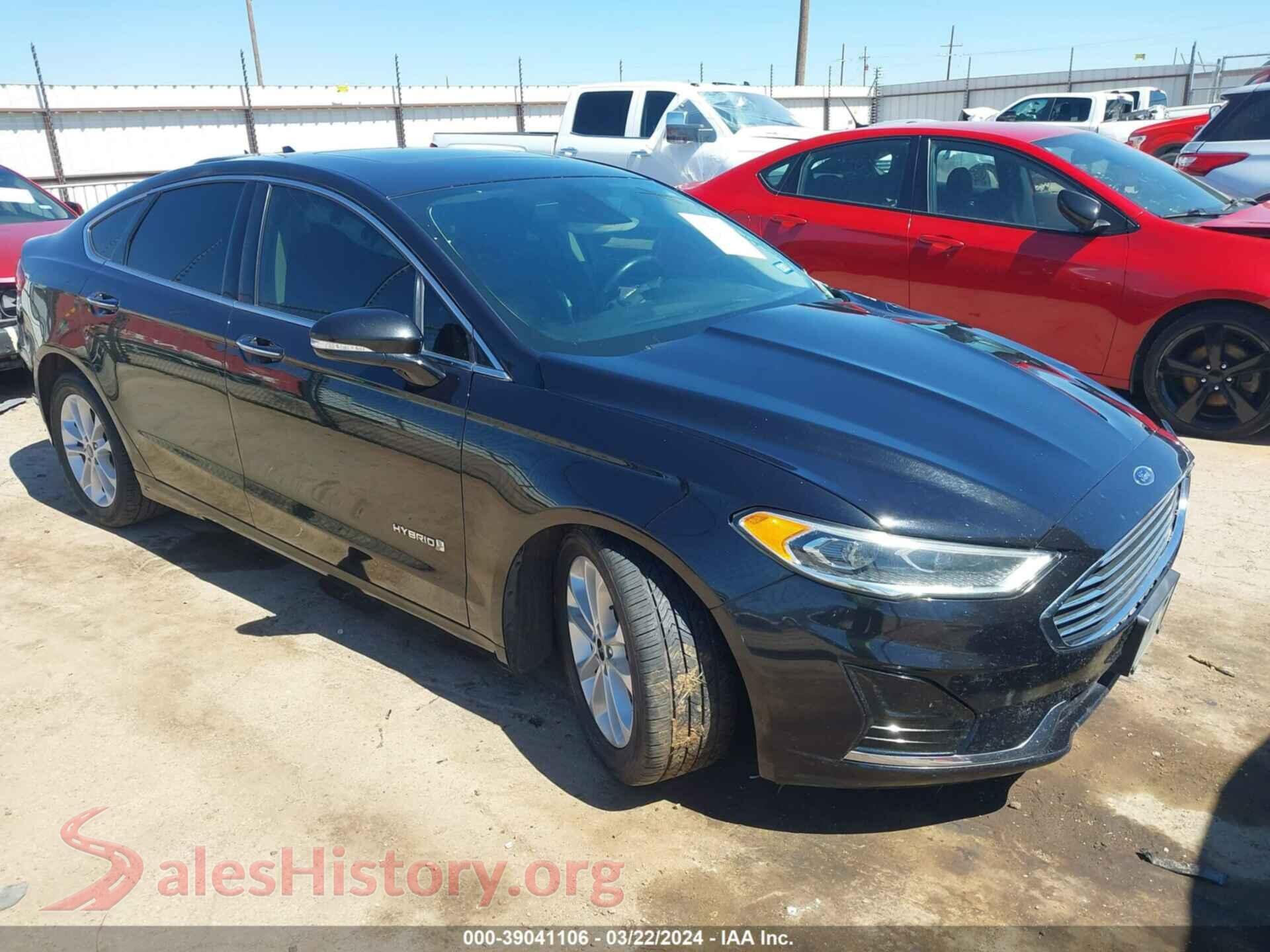 2019 FORD FUSION HYBRID — VIN 3FA6P0MU7KR181979
