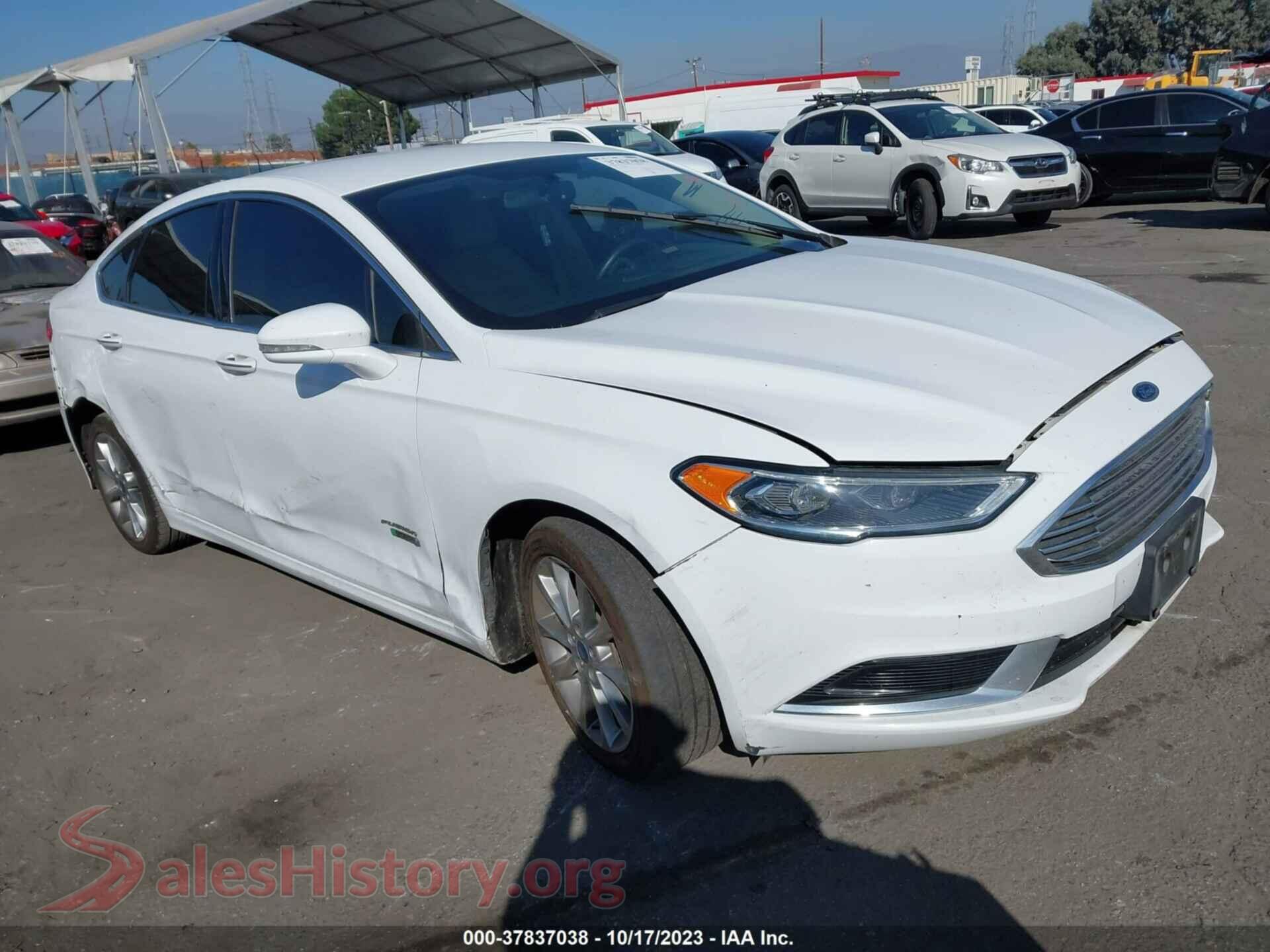 2018 FORD FUSION ENERGI — VIN 3FA6P0PU3JR150402