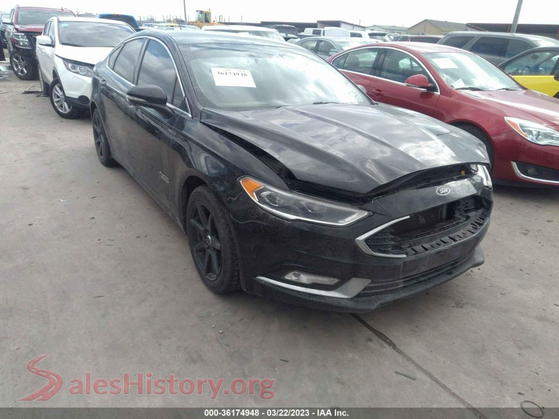 2017 FORD FUSION ENERGI — VIN 3FA6P0PU4HR191213