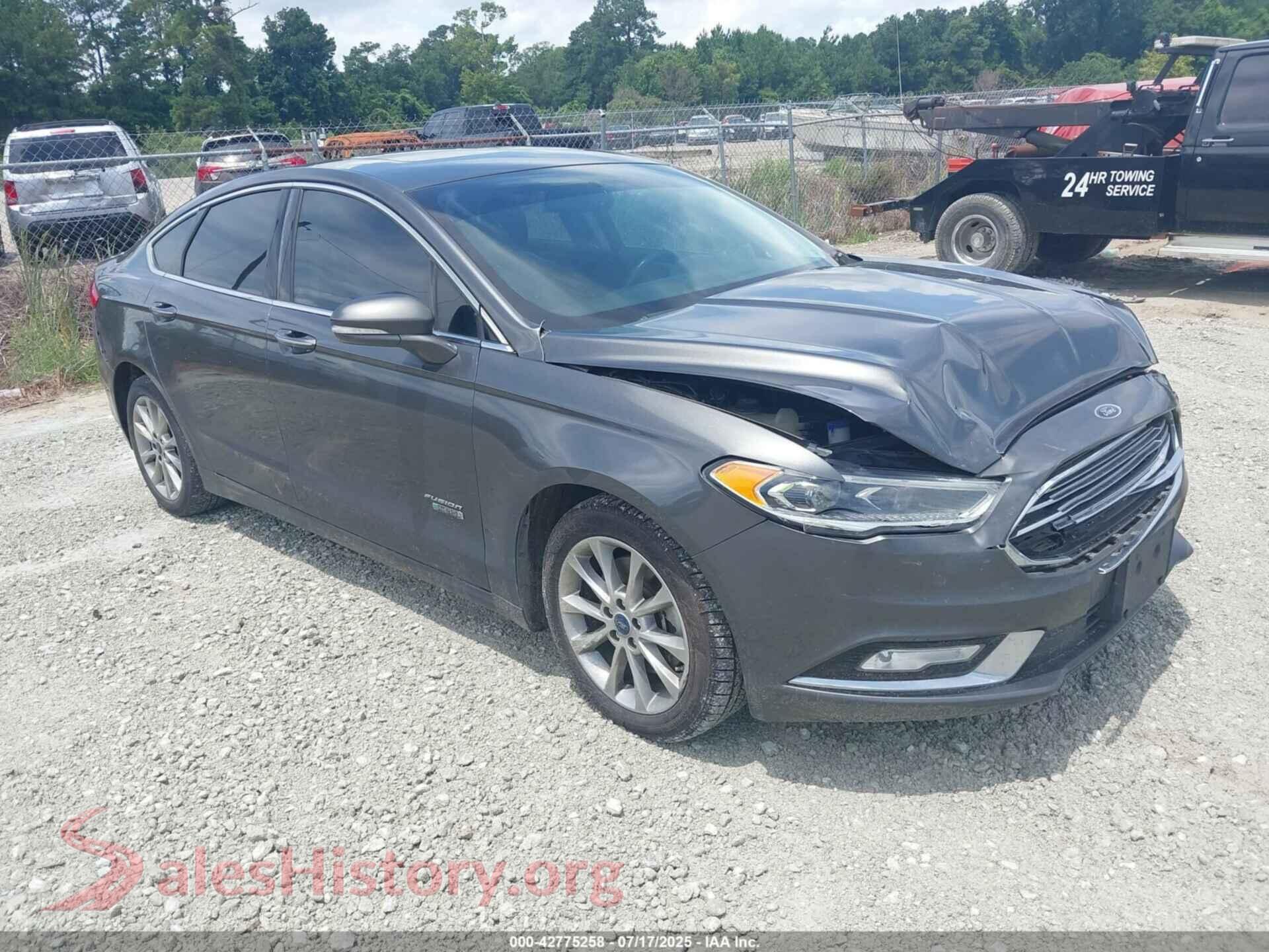2017 FORD FUSION ENERGI — VIN 3FA6P0PU7HR297722