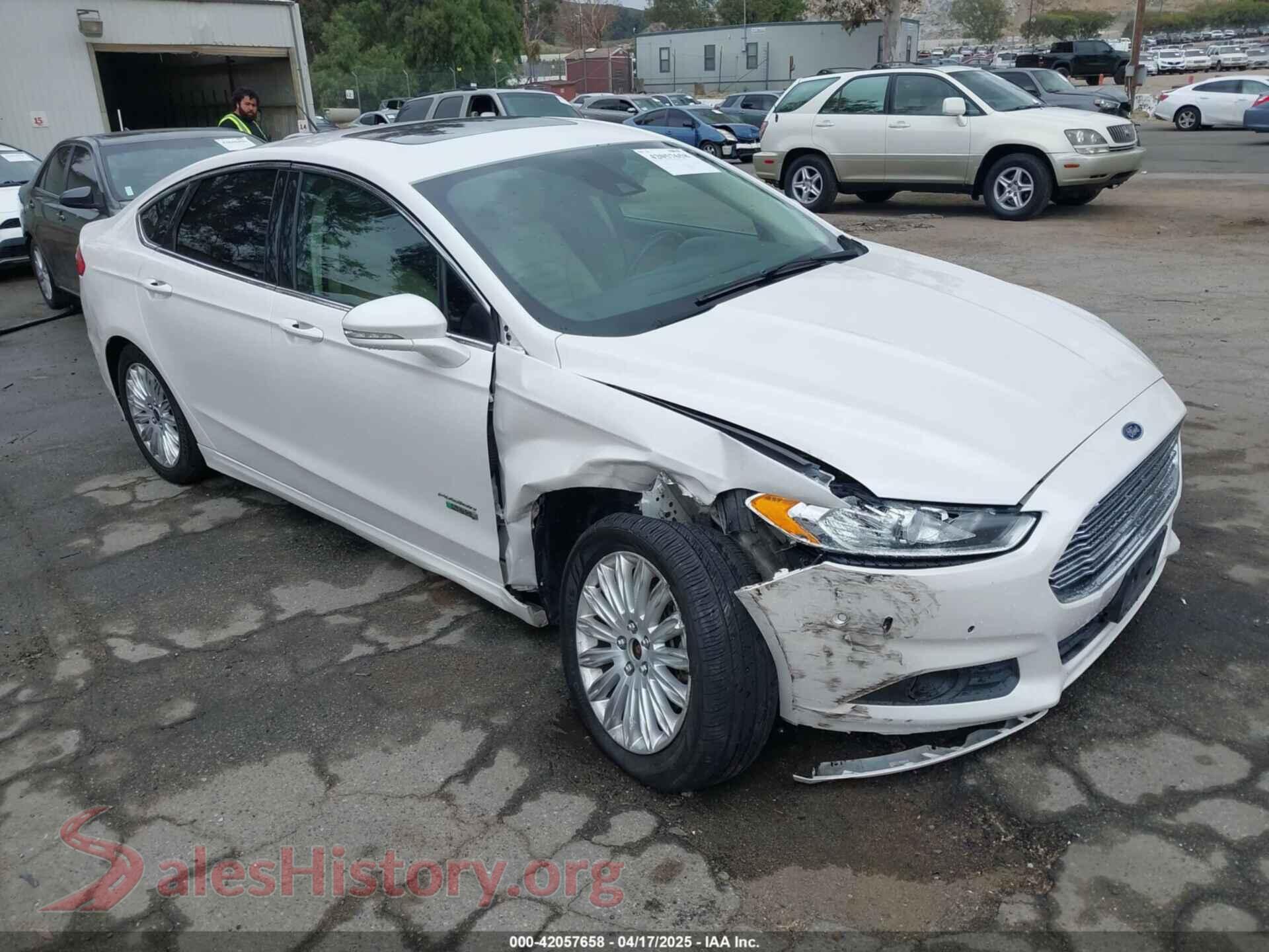 2016 FORD FUSION ENERGI — VIN 3FA6P0PUXGR144976