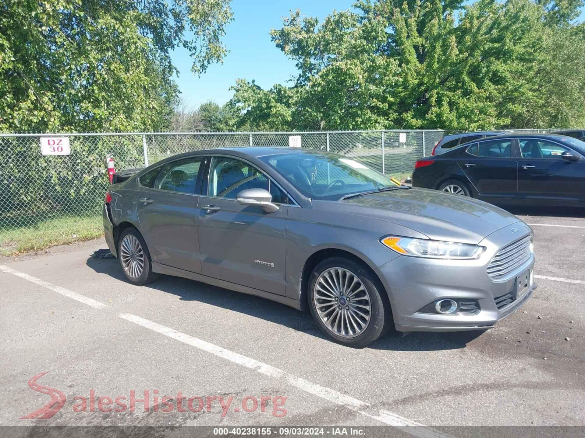 2014 FORD FUSION HYBRID — VIN 3FA6P0RU0ER348745