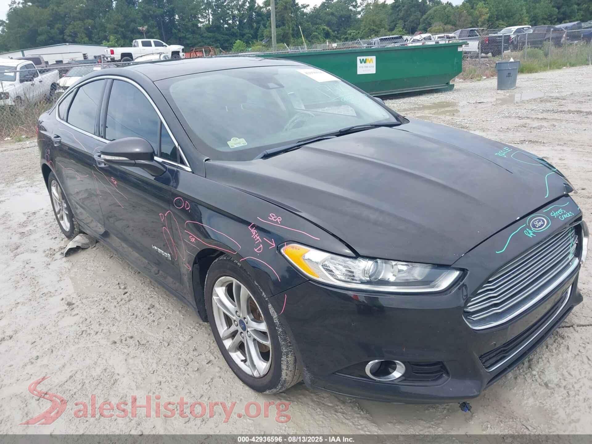 2015 FORD FUSION HYBRID — VIN 3FA6P0RU0FR218532