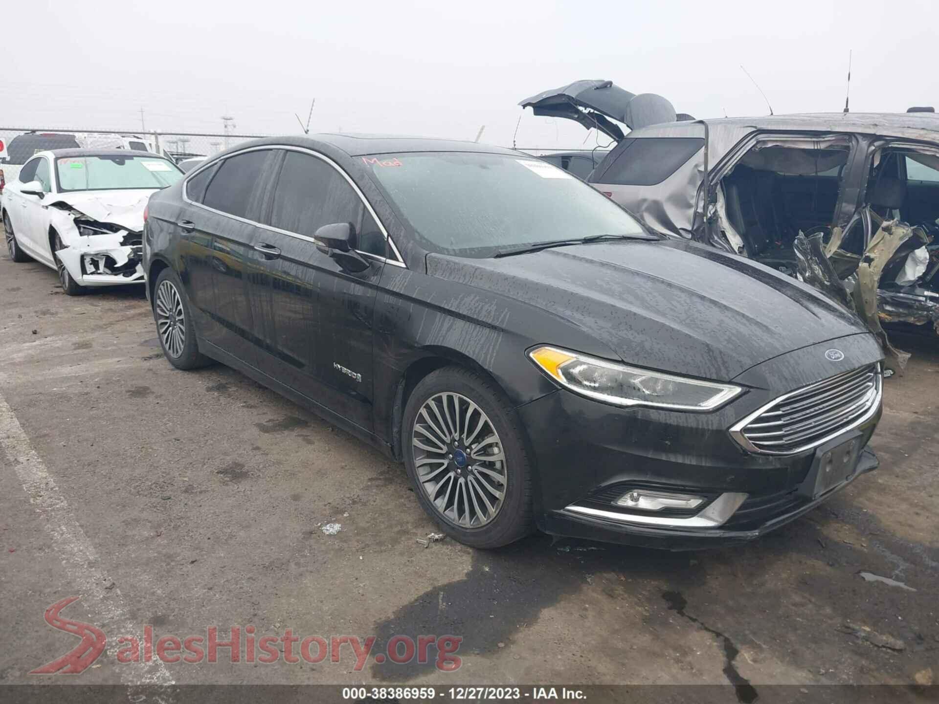 2017 FORD FUSION HYBRID — VIN 3FA6P0RU2HR356351