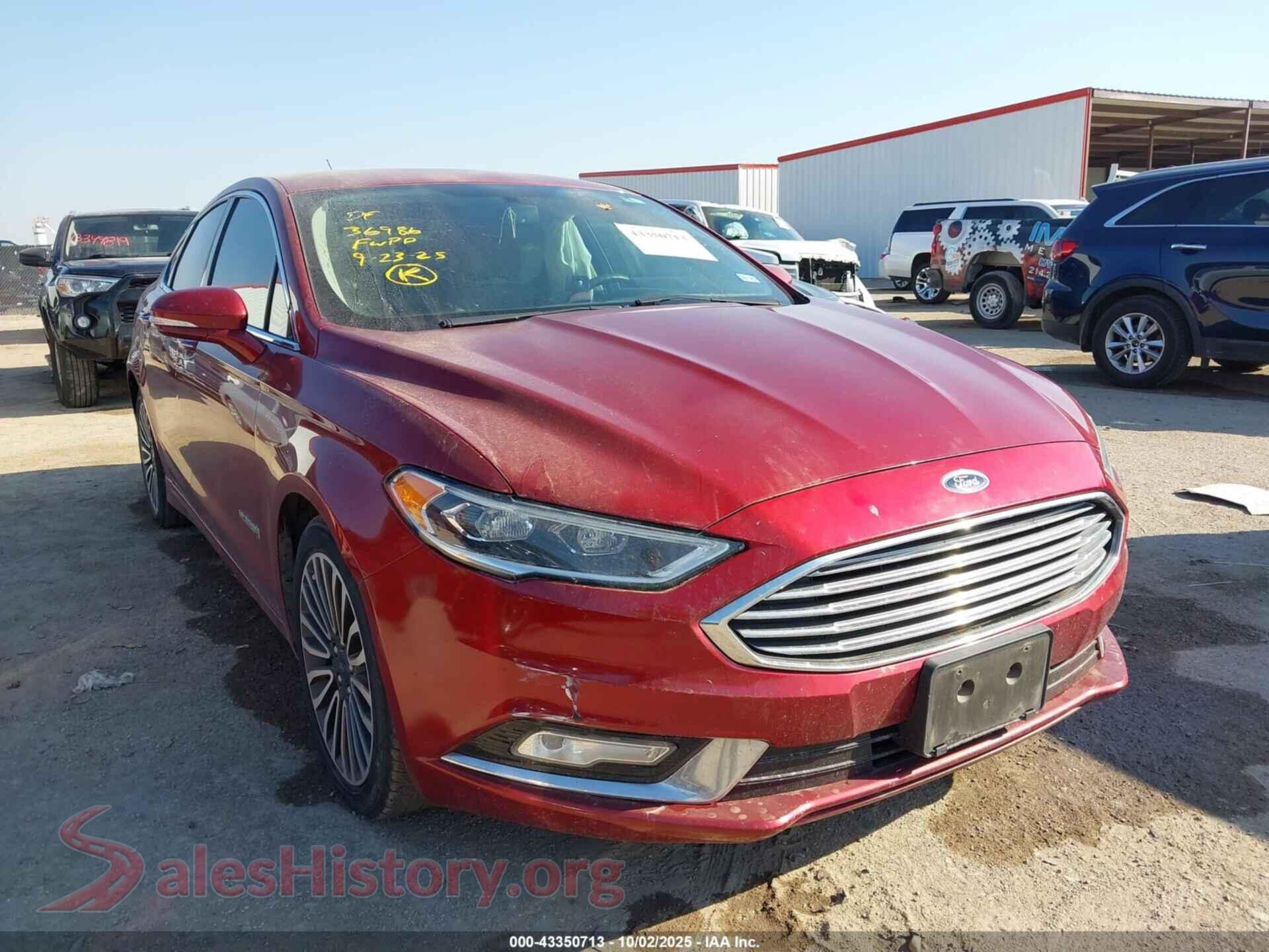 2017 FORD FUSION HYBRID — VIN 3FA6P0RU2HR388426