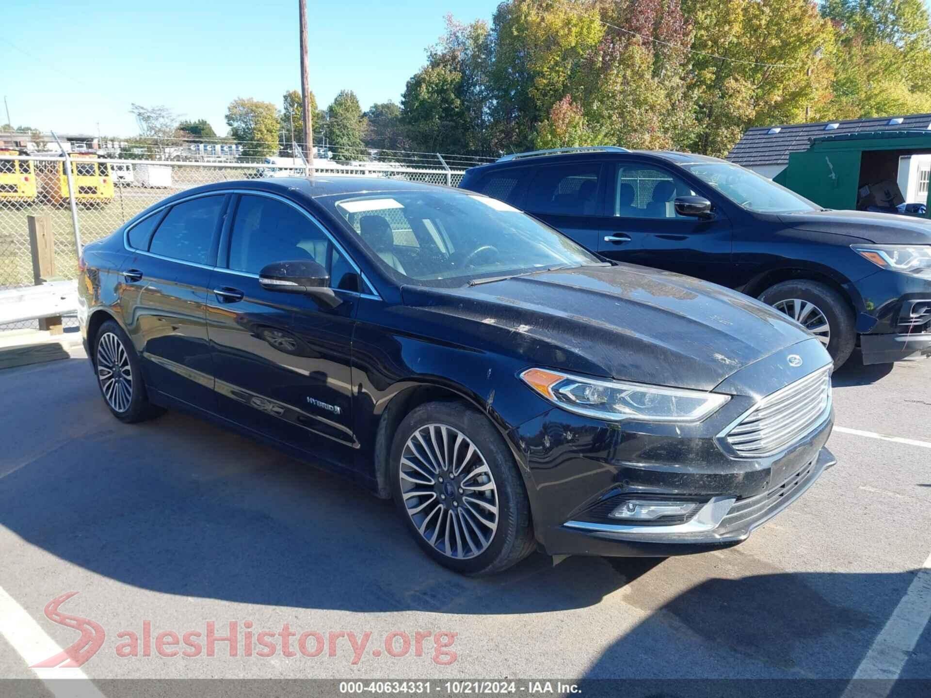 2018 FORD FUSION HYBRID — VIN 3FA6P0RU4JR210362