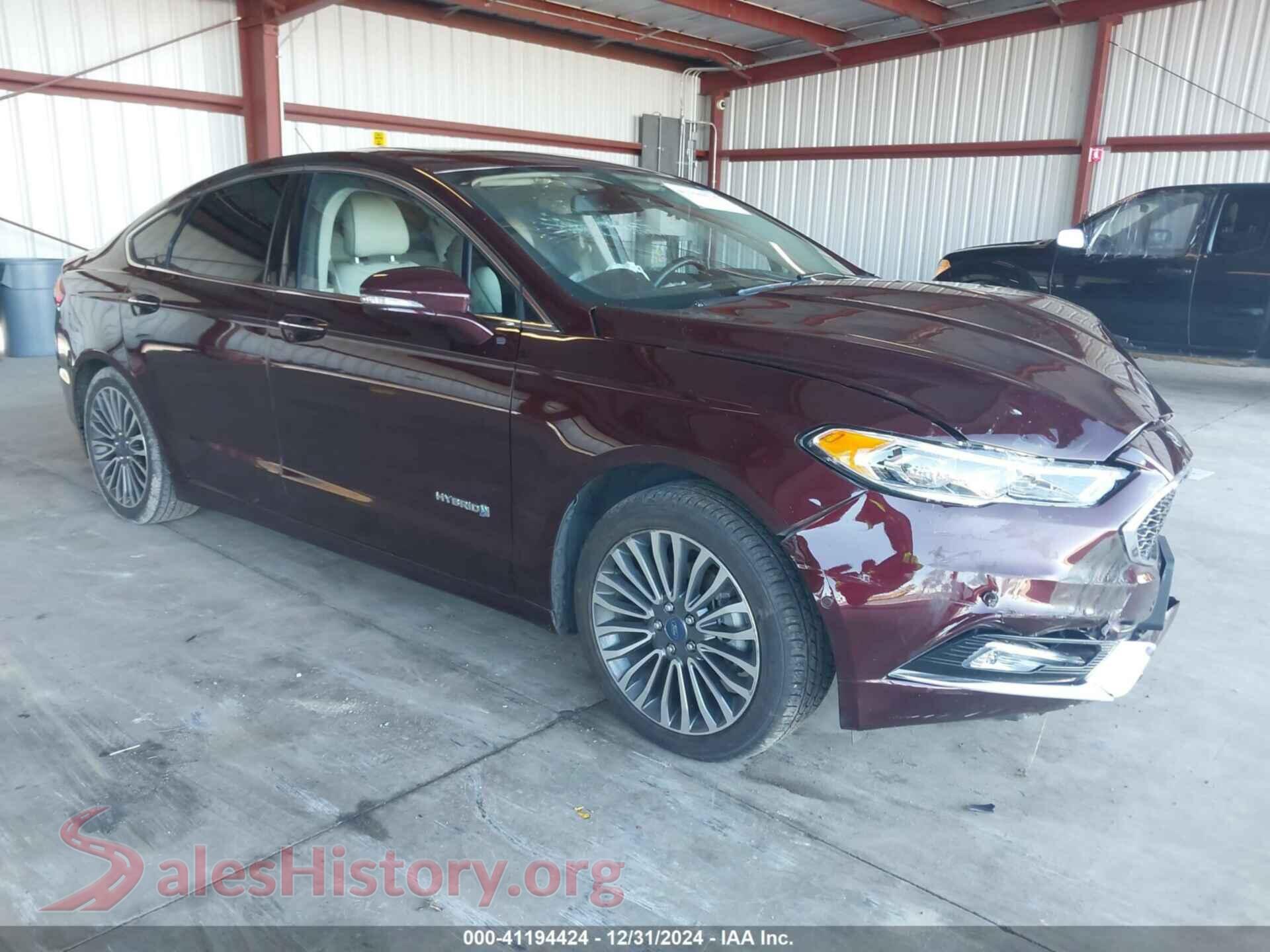 2017 FORD FUSION HYBRID — VIN 3FA6P0RU5HR242330