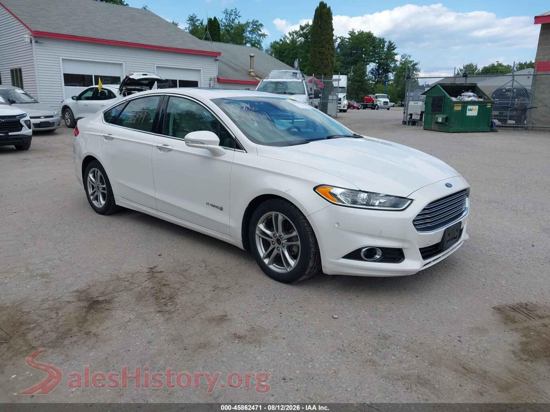 2016 FORD FUSION HYBRID — VIN 3FA6P0RU8GR157707
