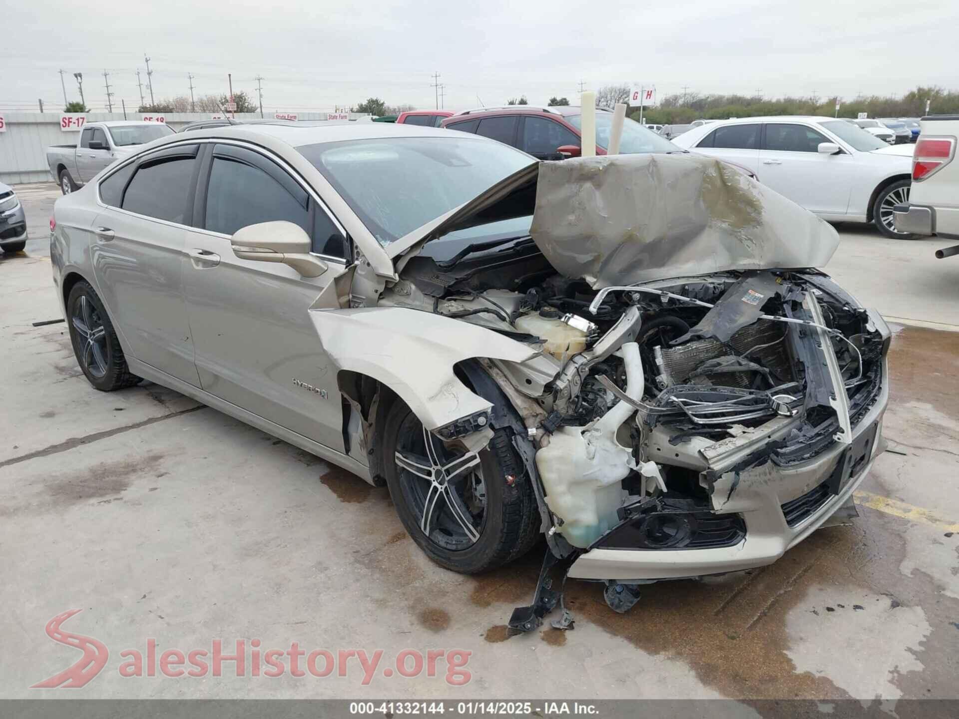 2016 FORD FUSION HYBRID — VIN 3FA6P0RU9GR143203