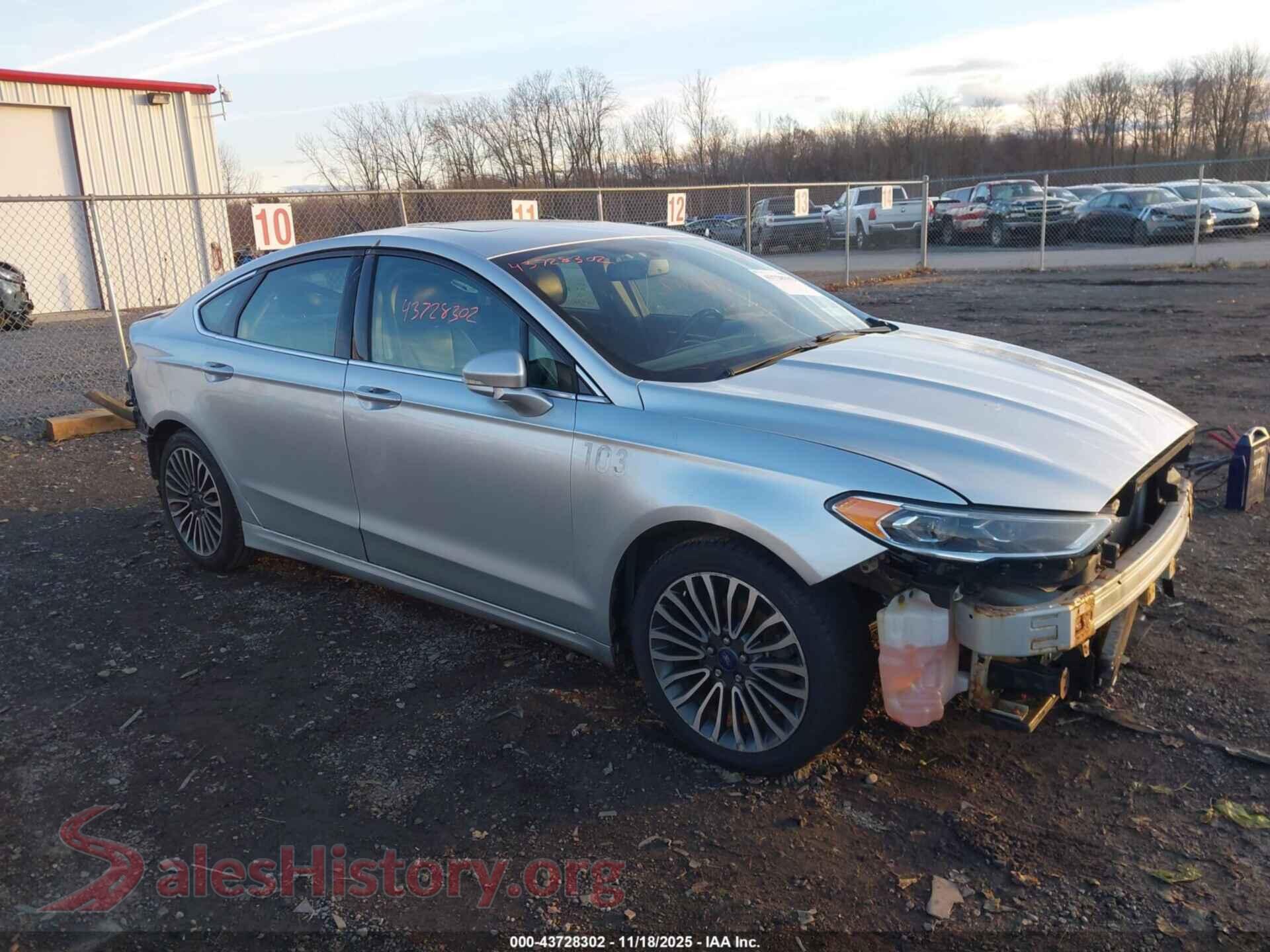 2017 FORD FUSION HYBRID — VIN 3FA6P0RUXHR233588