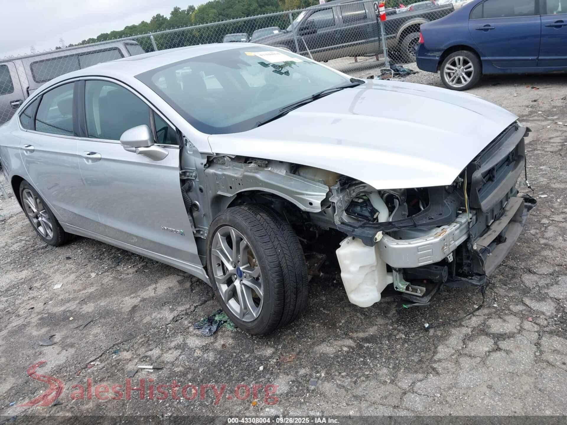 2019 FORD FUSION HYBRID — VIN 3FA6P0RUXKR119100