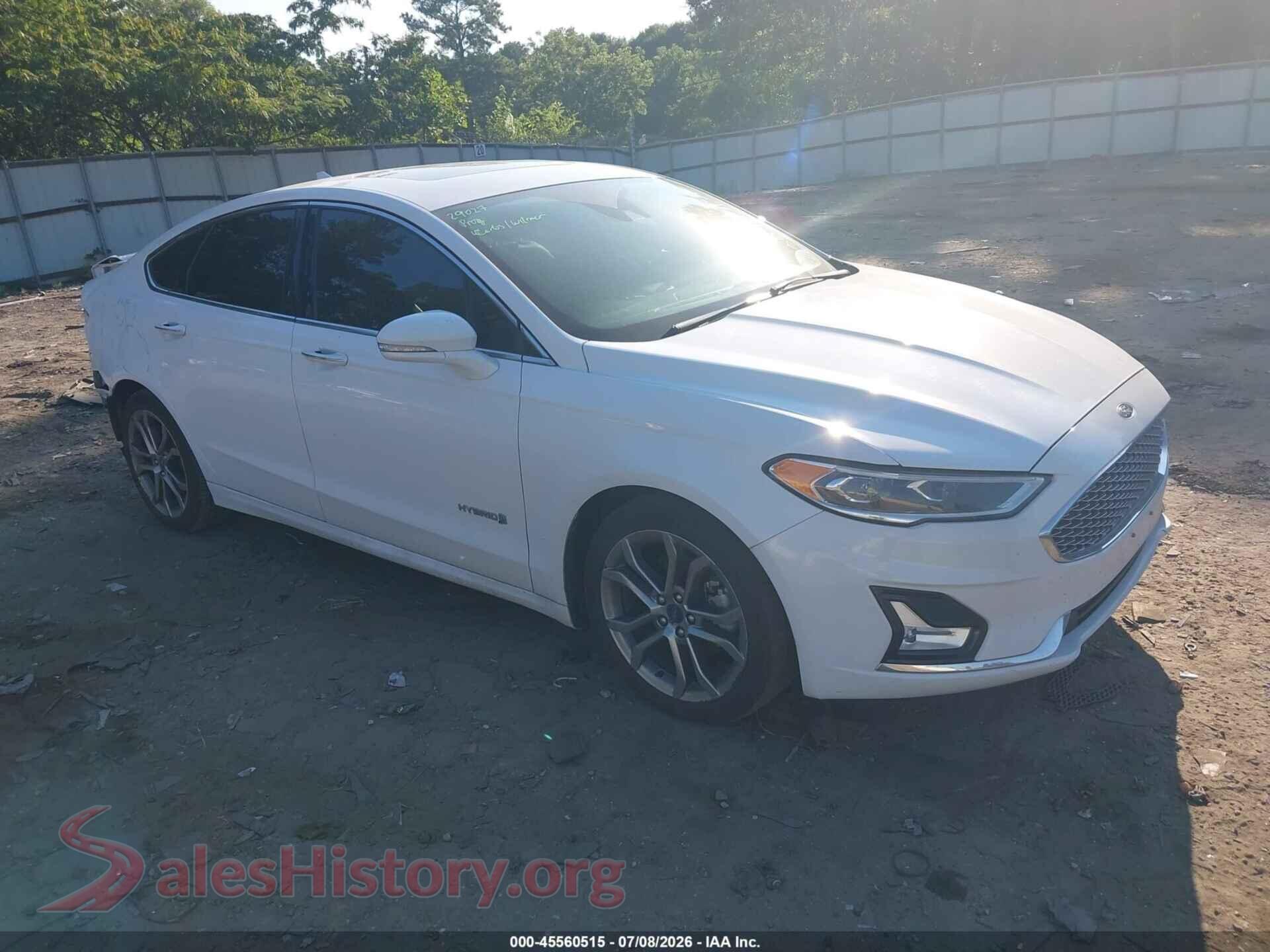 2019 FORD FUSION HYBRID — VIN 3FA6P0RUXKR261849