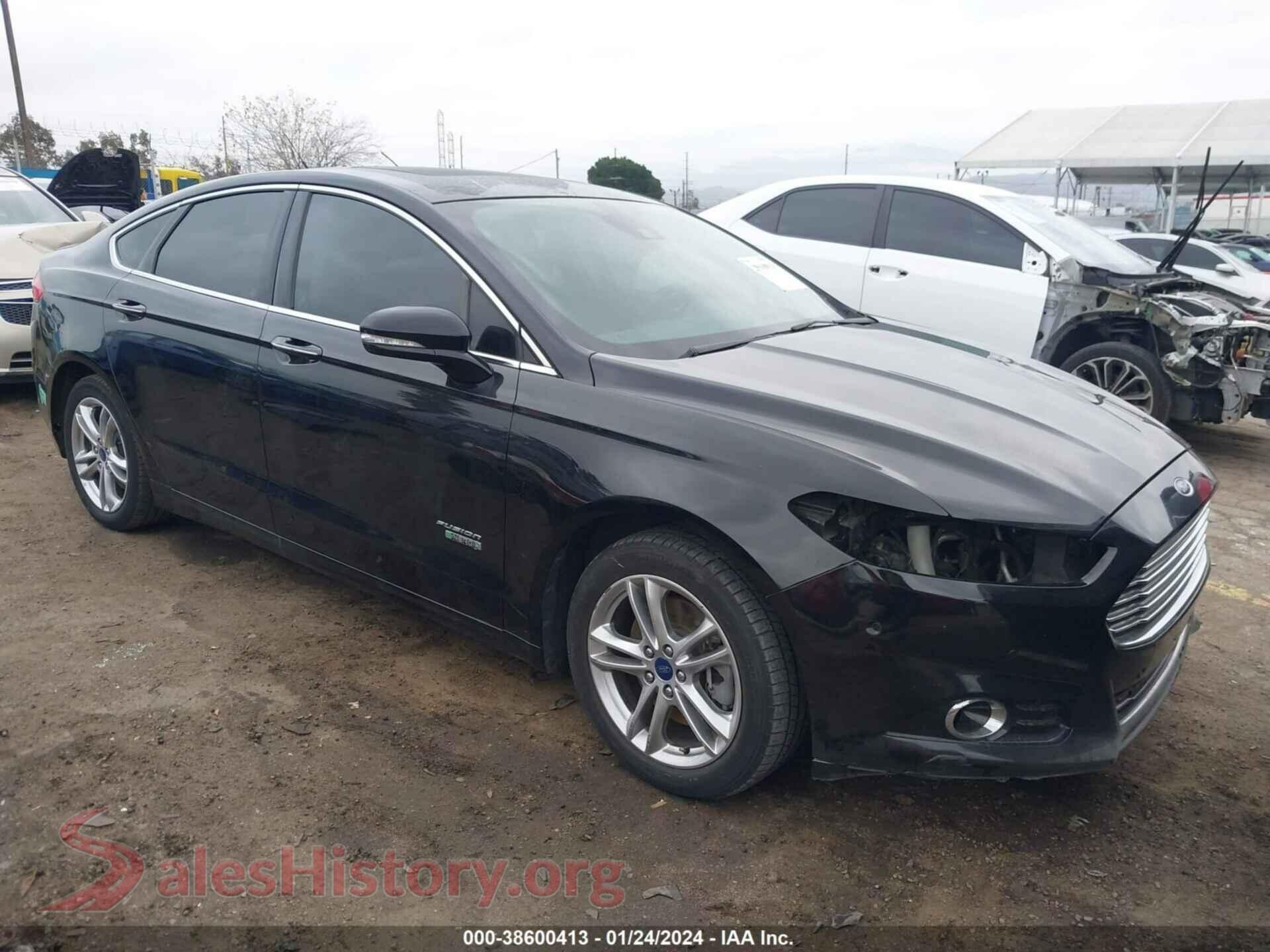 2016 FORD FUSION ENERGI — VIN 3FA6P0SU5GR116123