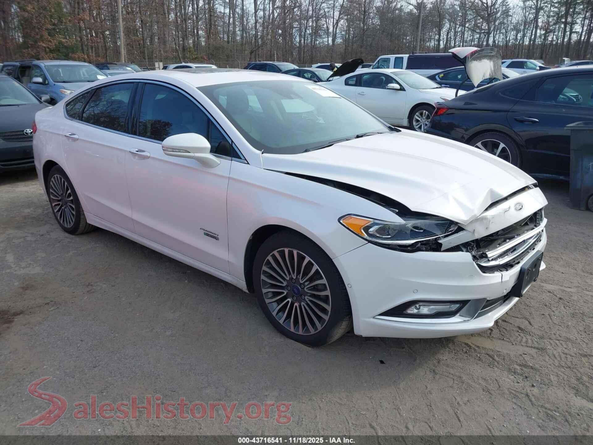 2017 FORD FUSION ENERGI — VIN 3FA6P0SU6HR147186