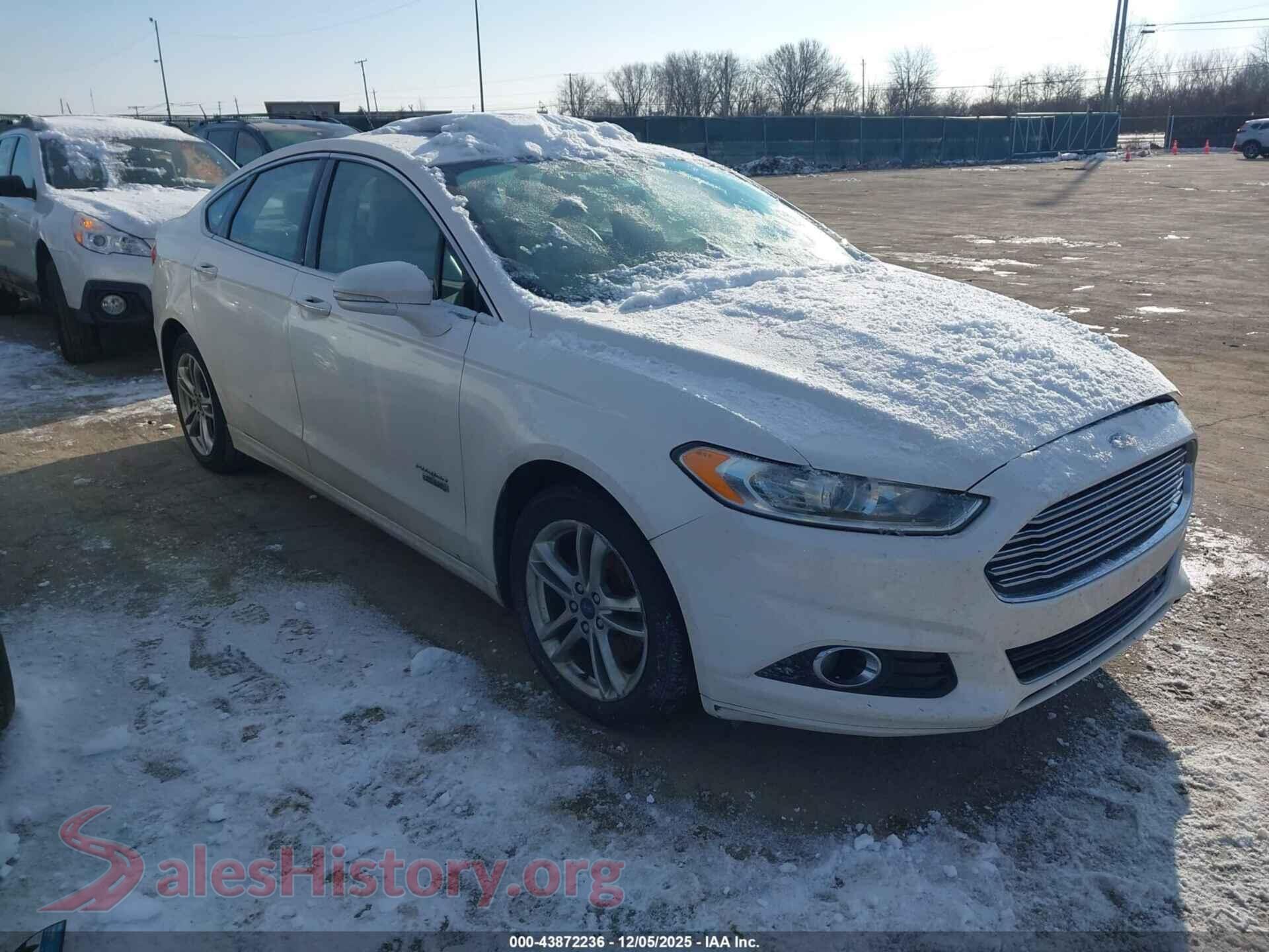 2016 FORD FUSION ENERGI — VIN 3FA6P0SU8GR272477