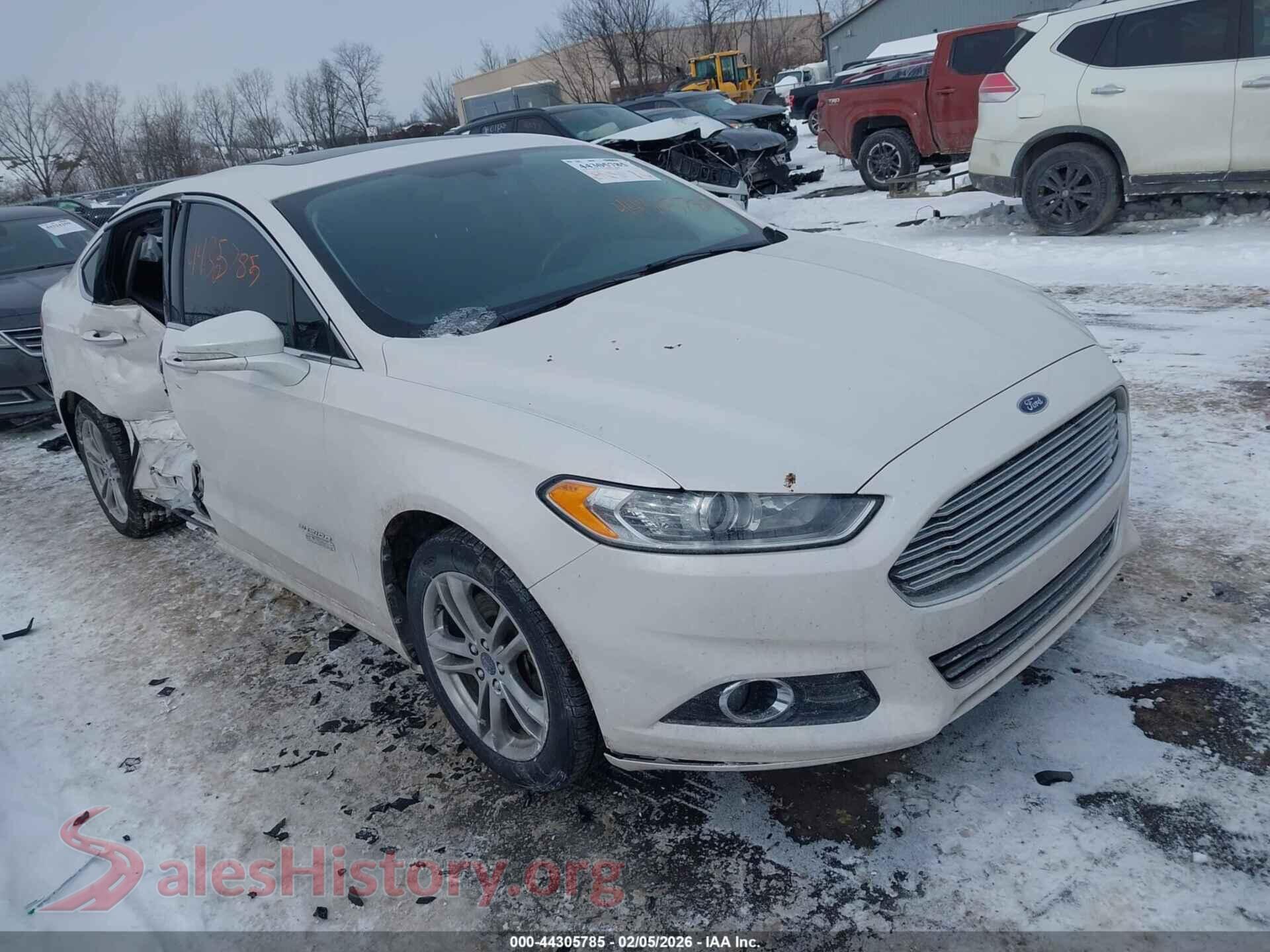 2016 FORD FUSION ENERGI — VIN 3FA6P0SU8GR340261