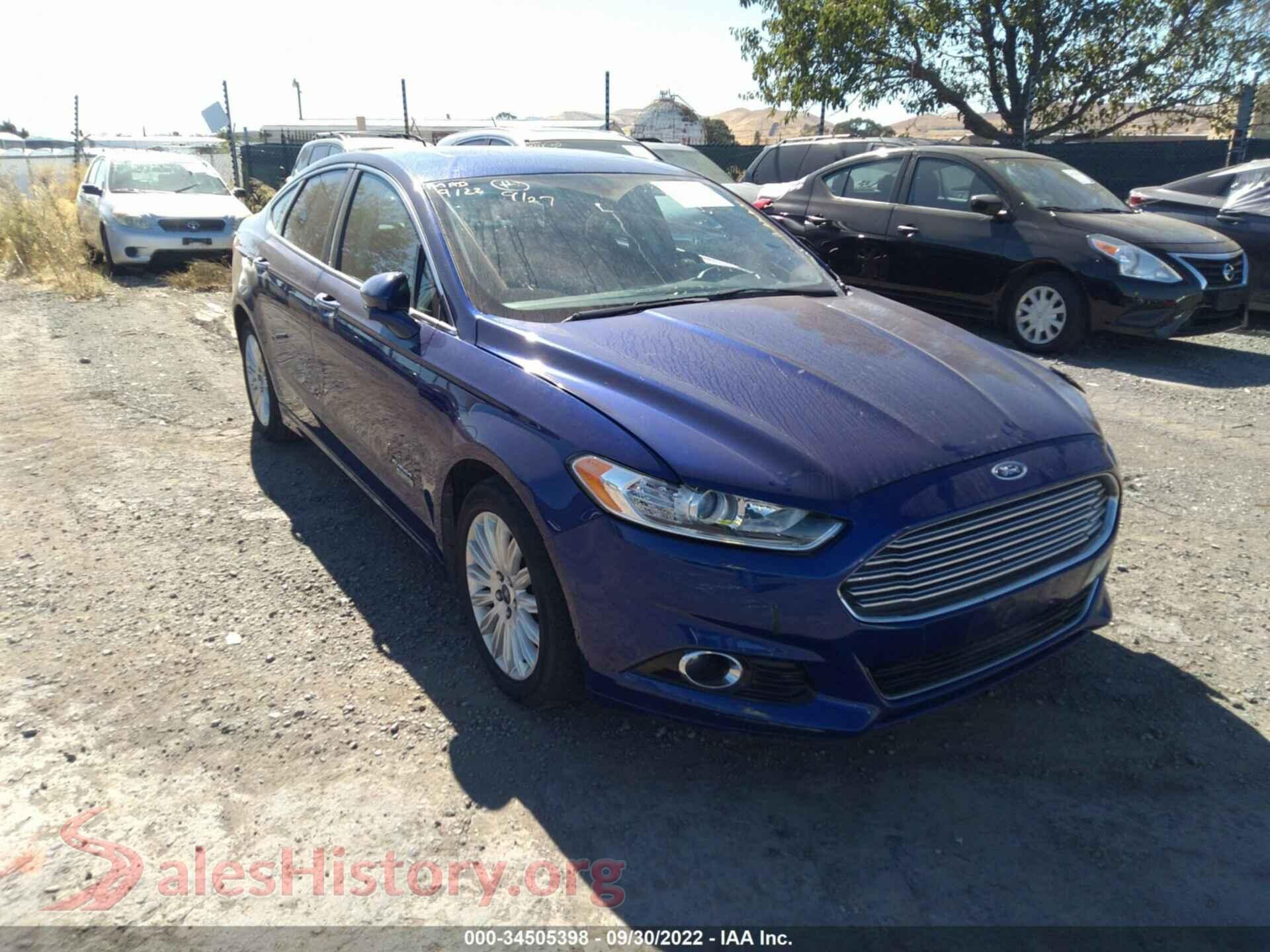 2013 FORD FUSION ENERGI — VIN 3FA6P0SUXDR261315