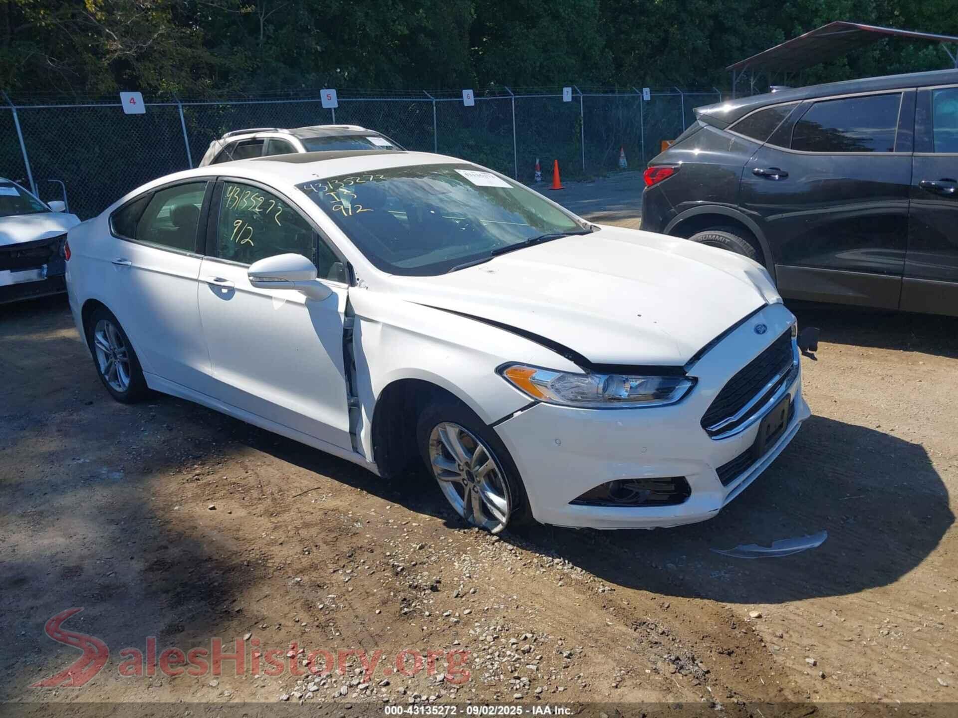 2016 FORD FUSION ENERGI — VIN 3FA6P0SUXGR201233