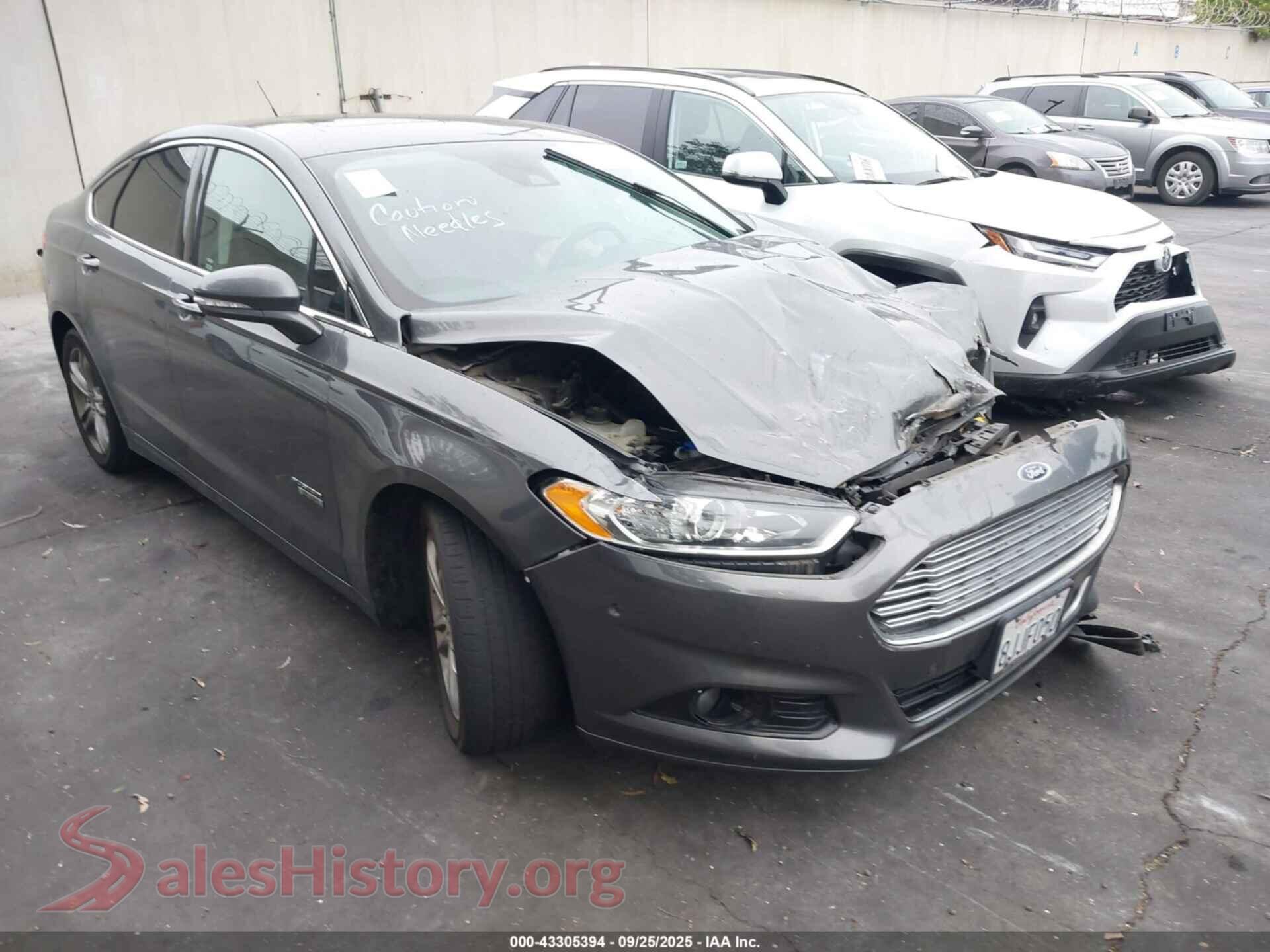 2016 FORD FUSION ENERGI — VIN 3FA6P0SUXGR241554