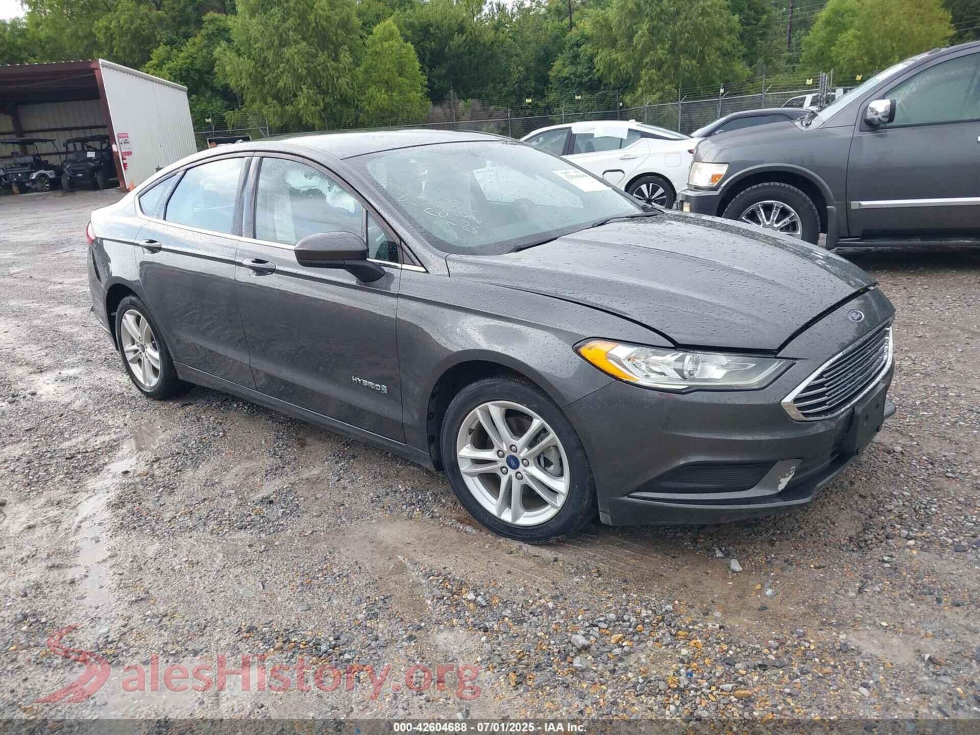 2018 FORD FUSION HYBRID — VIN 3FA6P0UU1JR122652