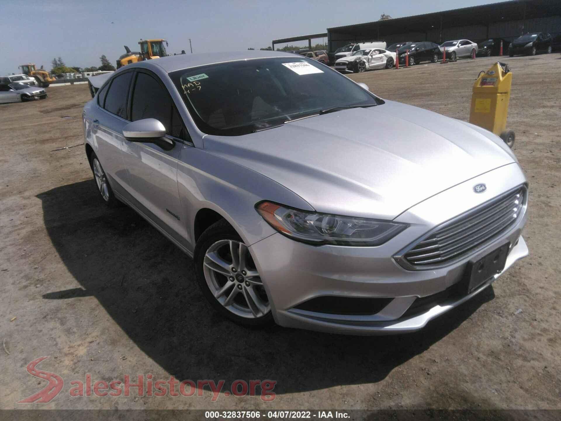 2018 FORD FUSION HYBRID — VIN 3FA6P0UU5JR253549