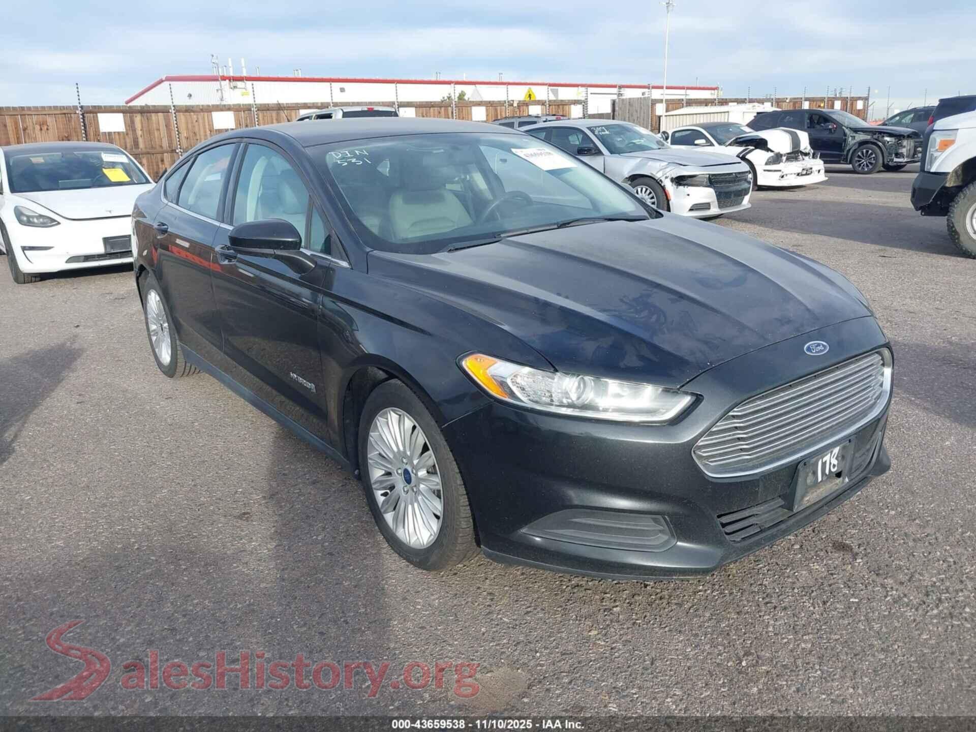 2014 FORD FUSION HYBRID — VIN 3FA6P0UU6ER322626
