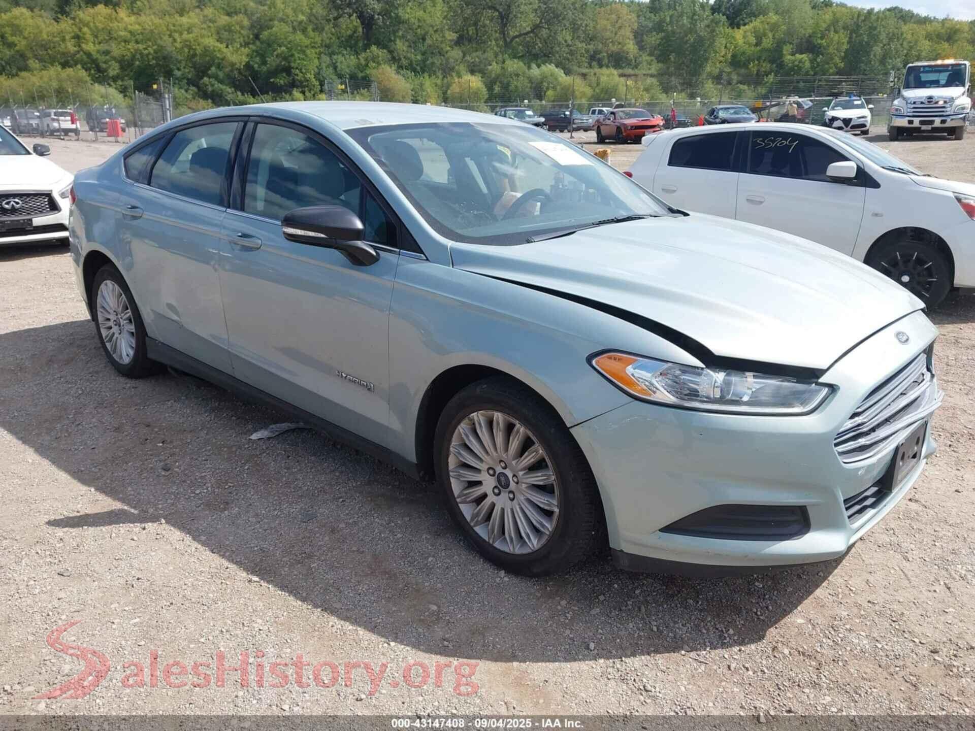 2014 FORD FUSION HYBRID — VIN 3FA6P0UUXER369108
