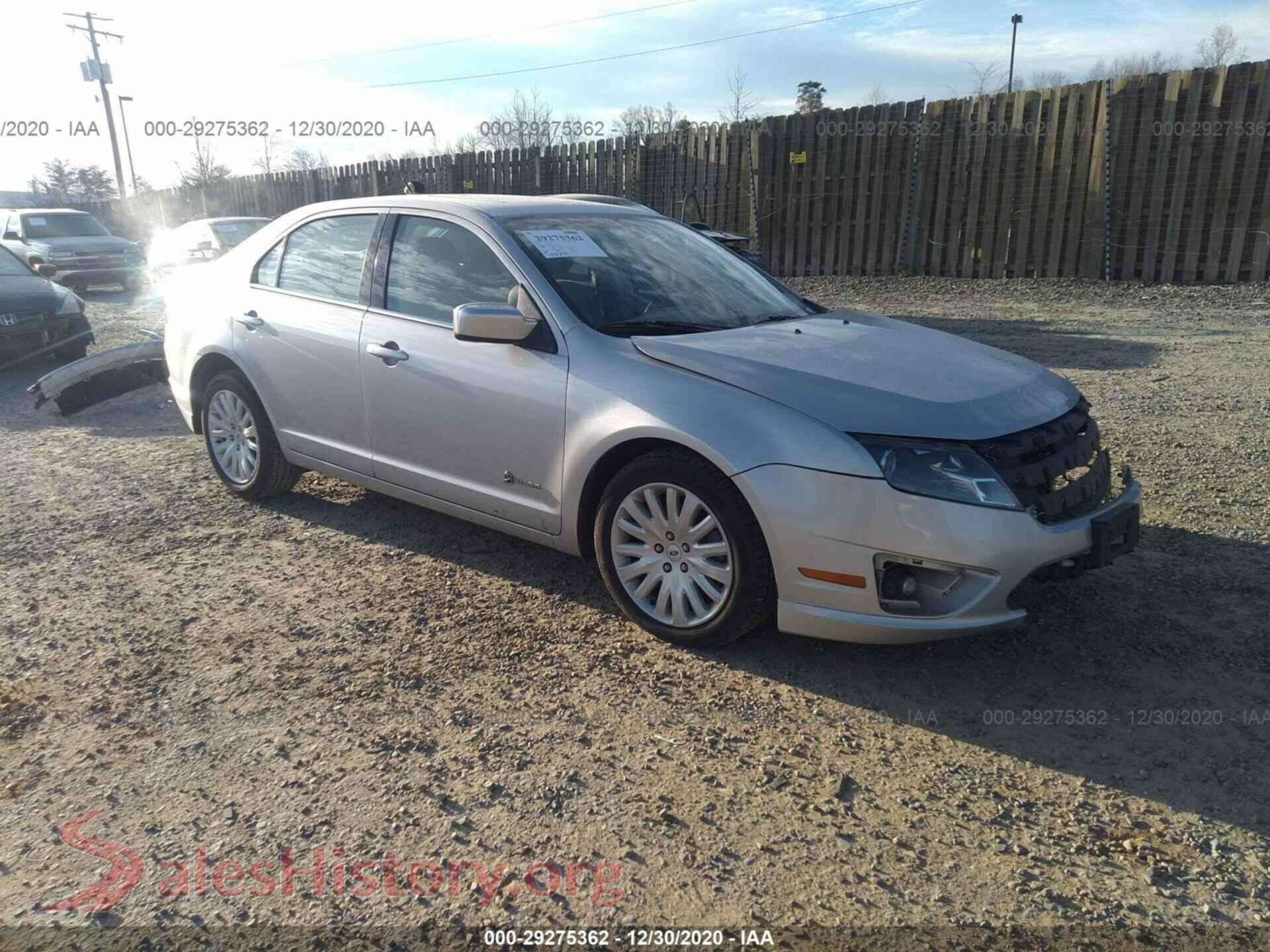 2010 FORD FUSION — VIN 3FADP0L37AR349182