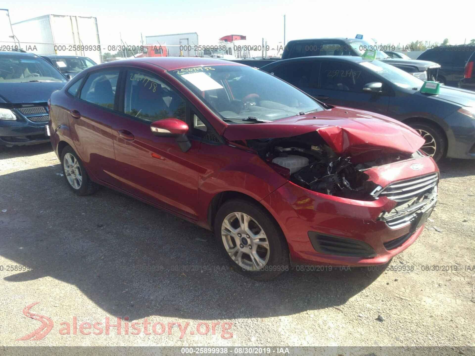 2016 FORD FIESTA — VIN 3FADP4BJ7GM114651