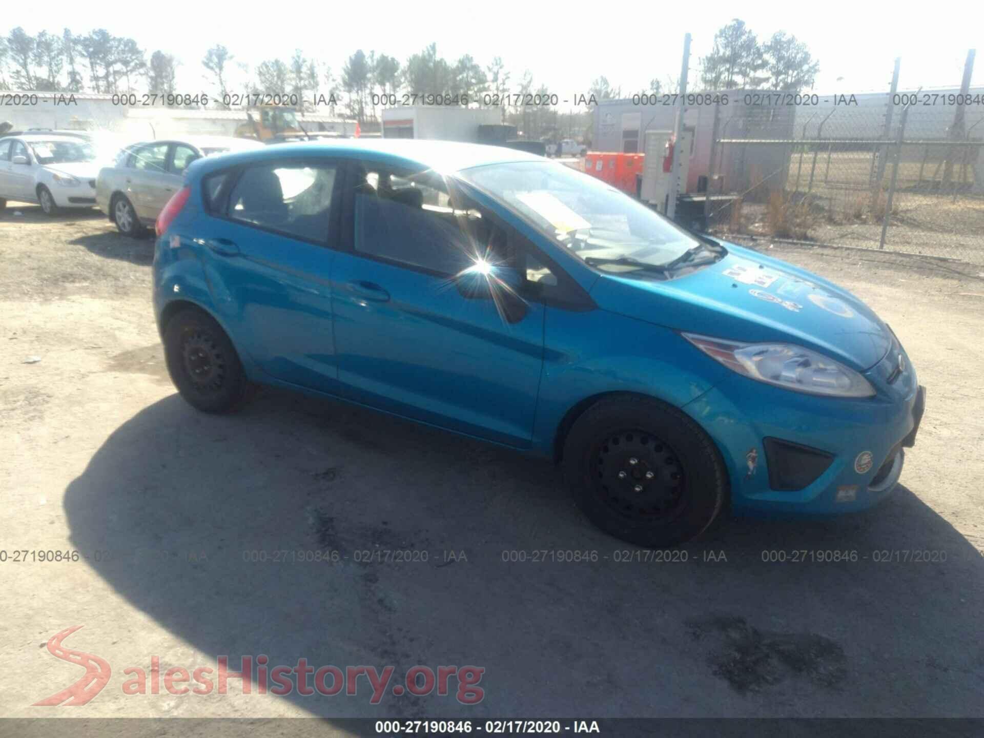 2012 Ford Fiesta — VIN 3FADP4EJ5CM105078