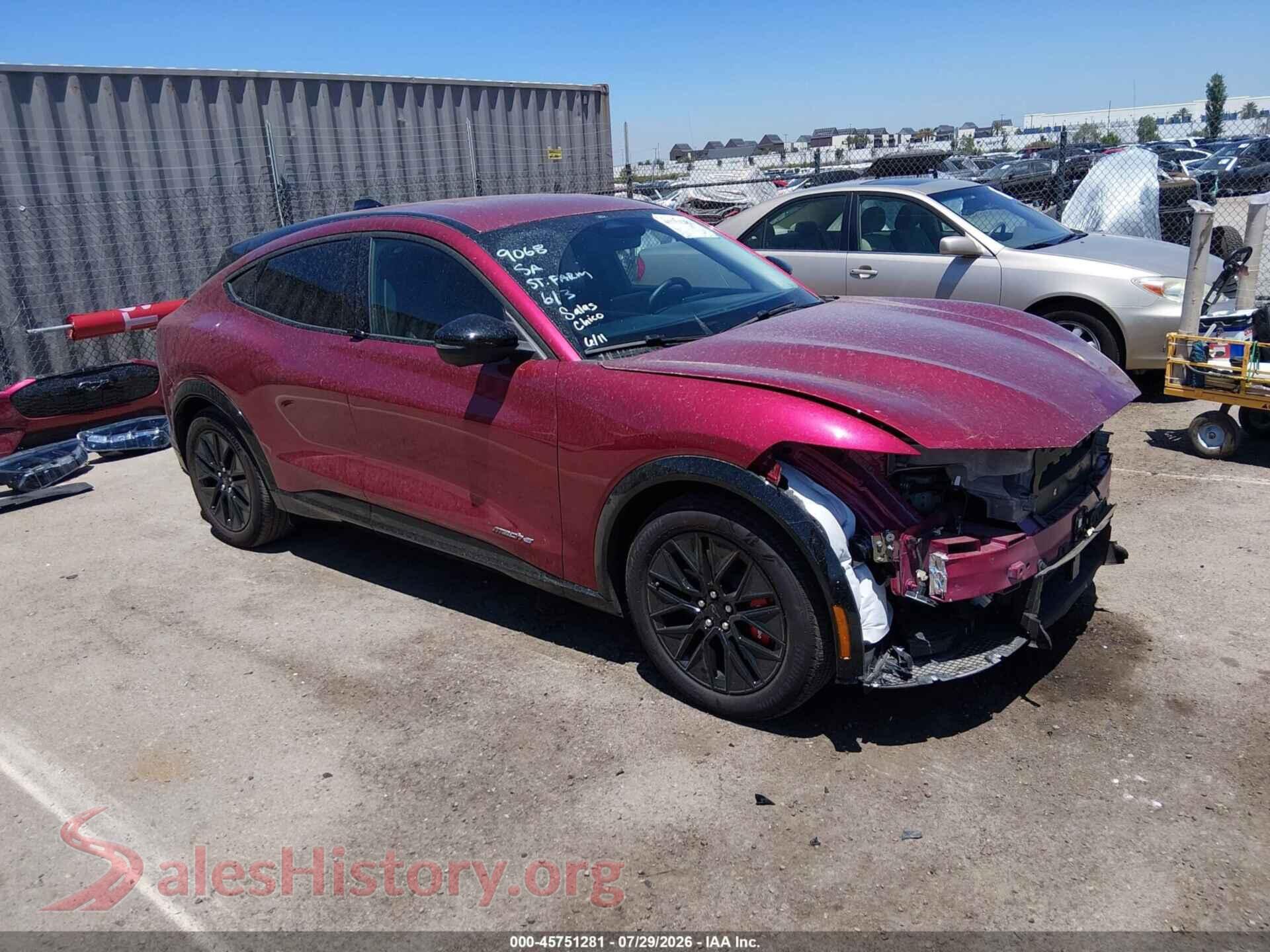 2025 FORD MUSTANG MACH-E — VIN 3FMTK3R7XSMA19577