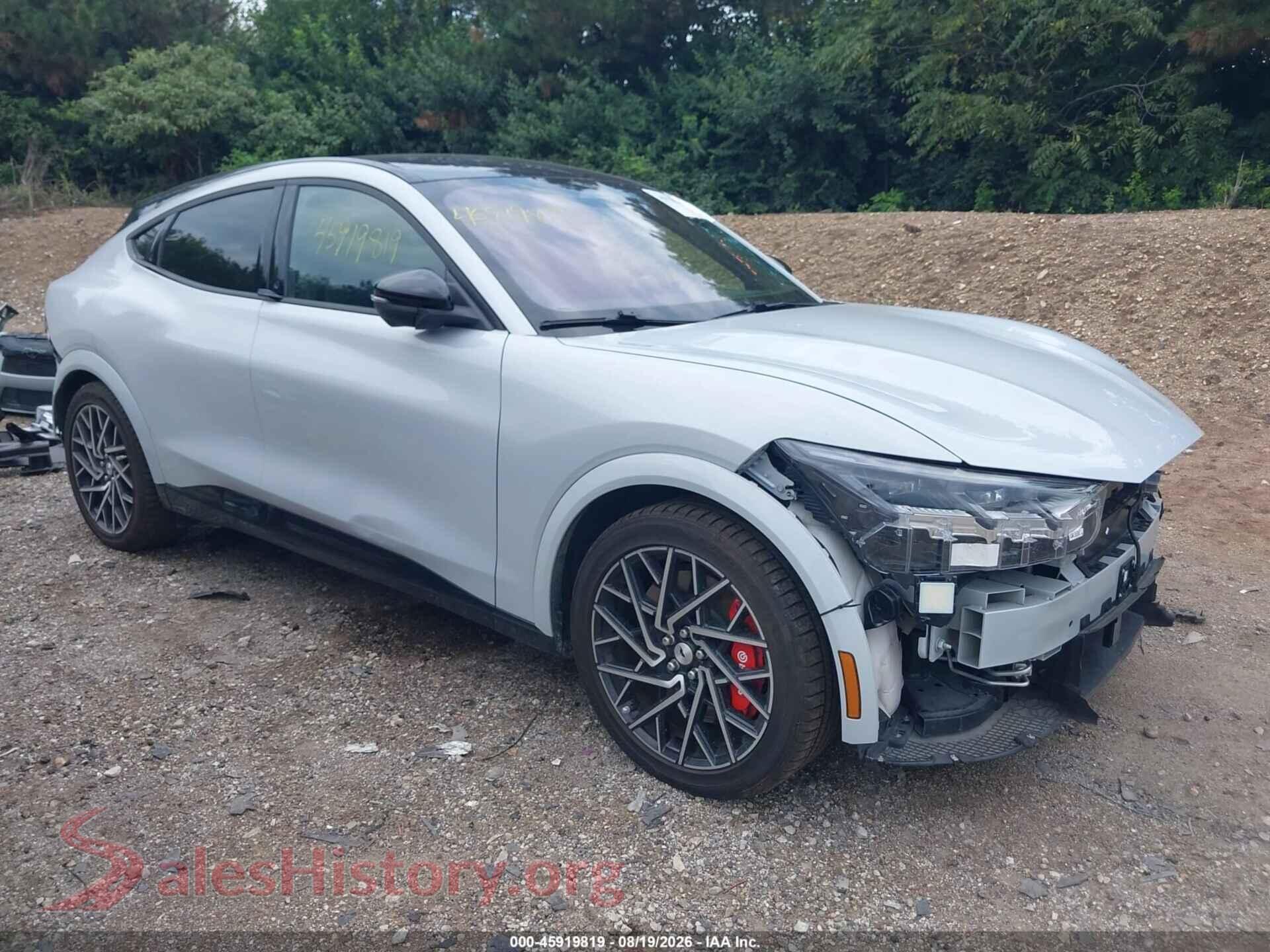 2022 FORD MUSTANG MACH-E — VIN 3FMTK4SX8NMA38505