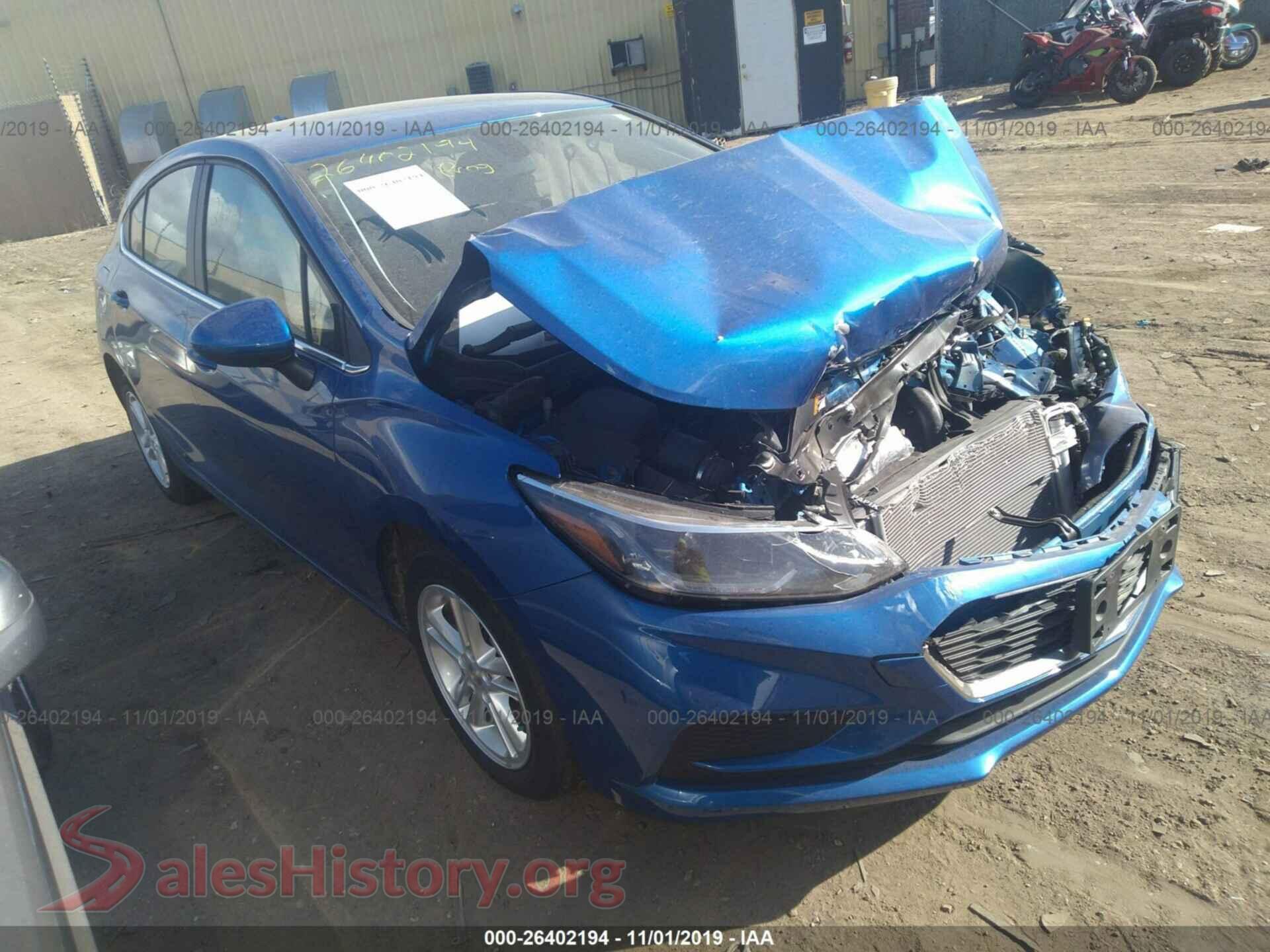 2018 CHEVROLET CRUZE — VIN 3G1BE6SM8JS651019