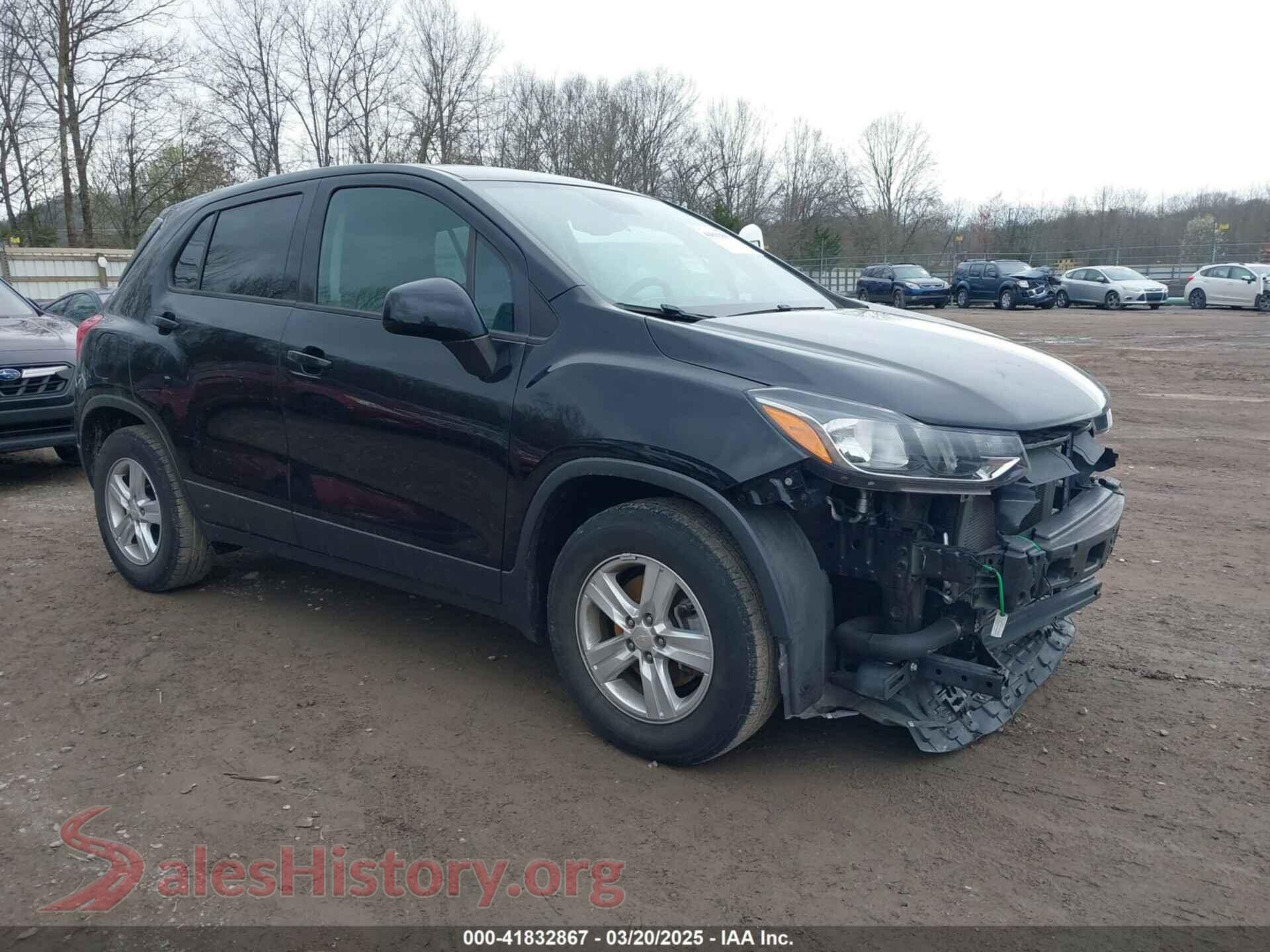 2019 CHEVROLET TRAX — VIN 3GNCJKSB1KL386803