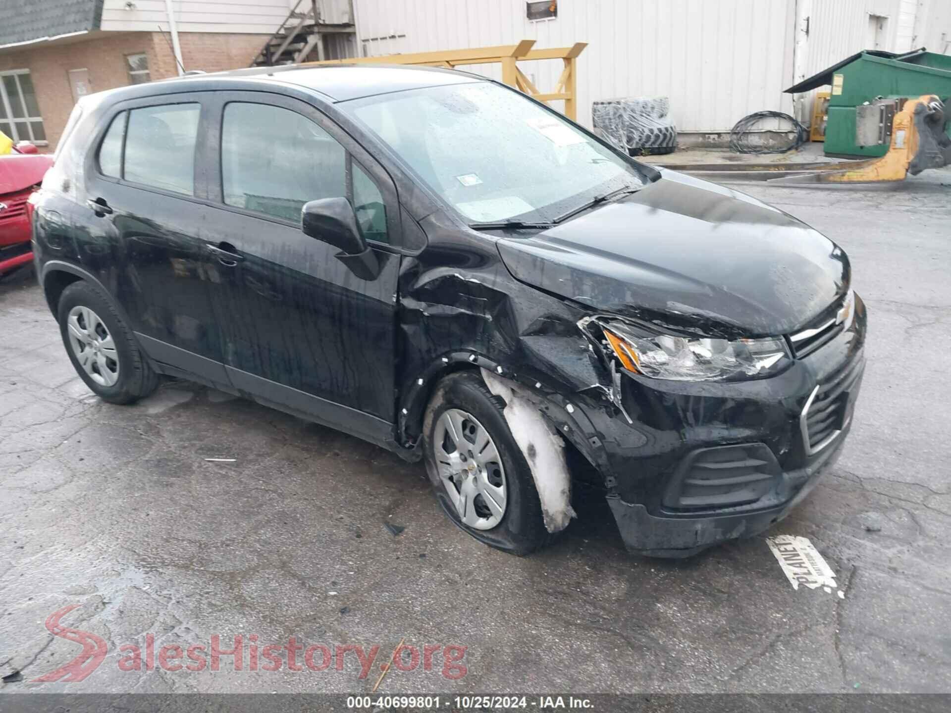 2019 CHEVROLET TRAX — VIN 3GNCJKSB3KL111742